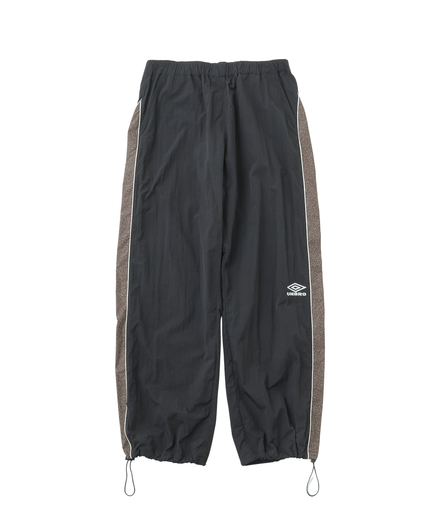 UMBRO×ROSE BUD/LEOPARD PATTERN LINE NYLON PANTS