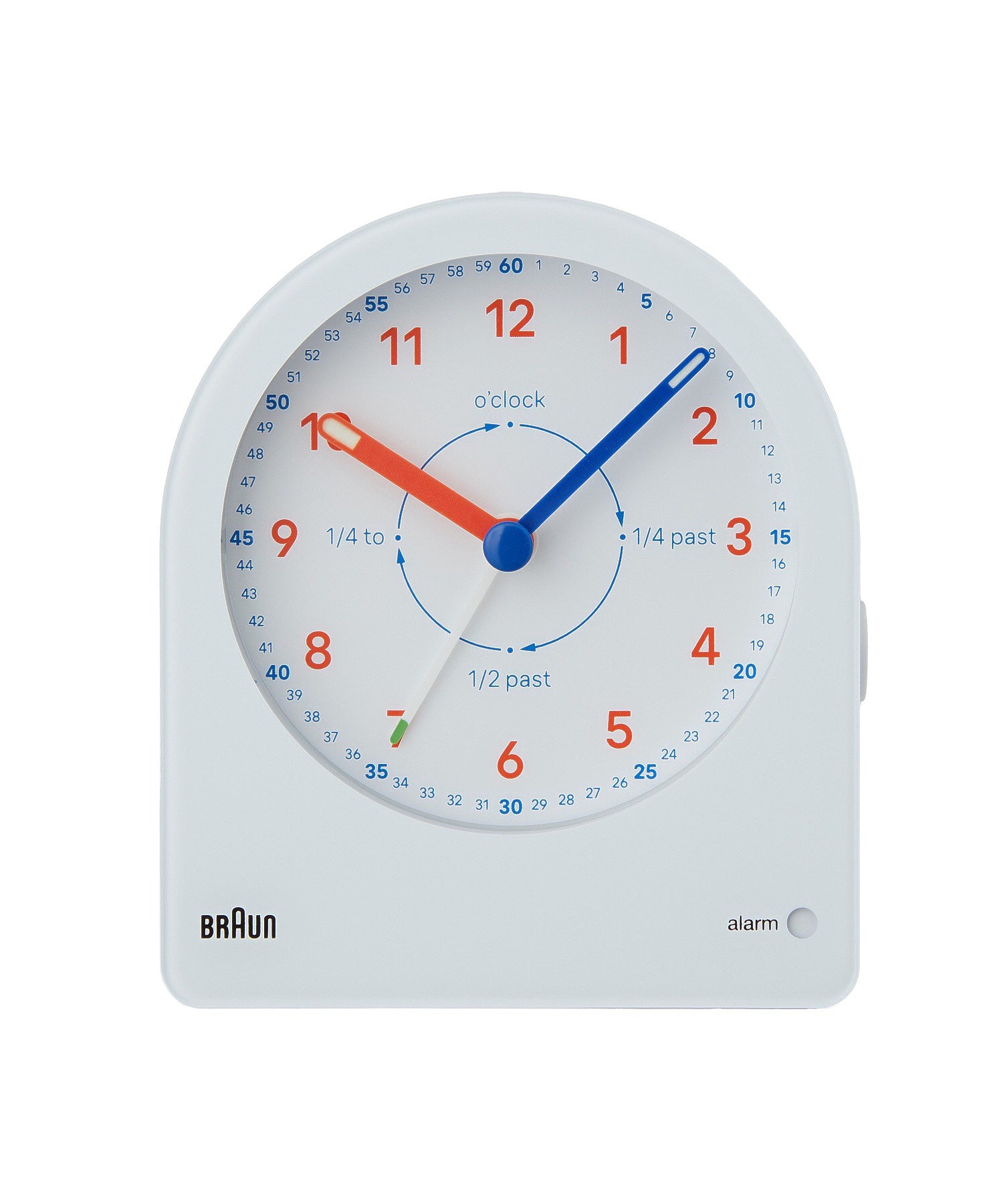 BRAUN Time Teacher ALARM CLOCK BC22TW（ブラウン タイムティーチャー アナログアラーム置き時計 ホワイト×オレンジ）