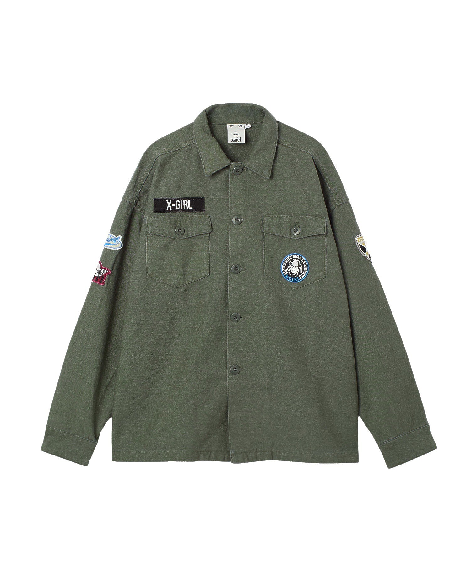 VARIOUS PATCHED MILITARY SHIRT