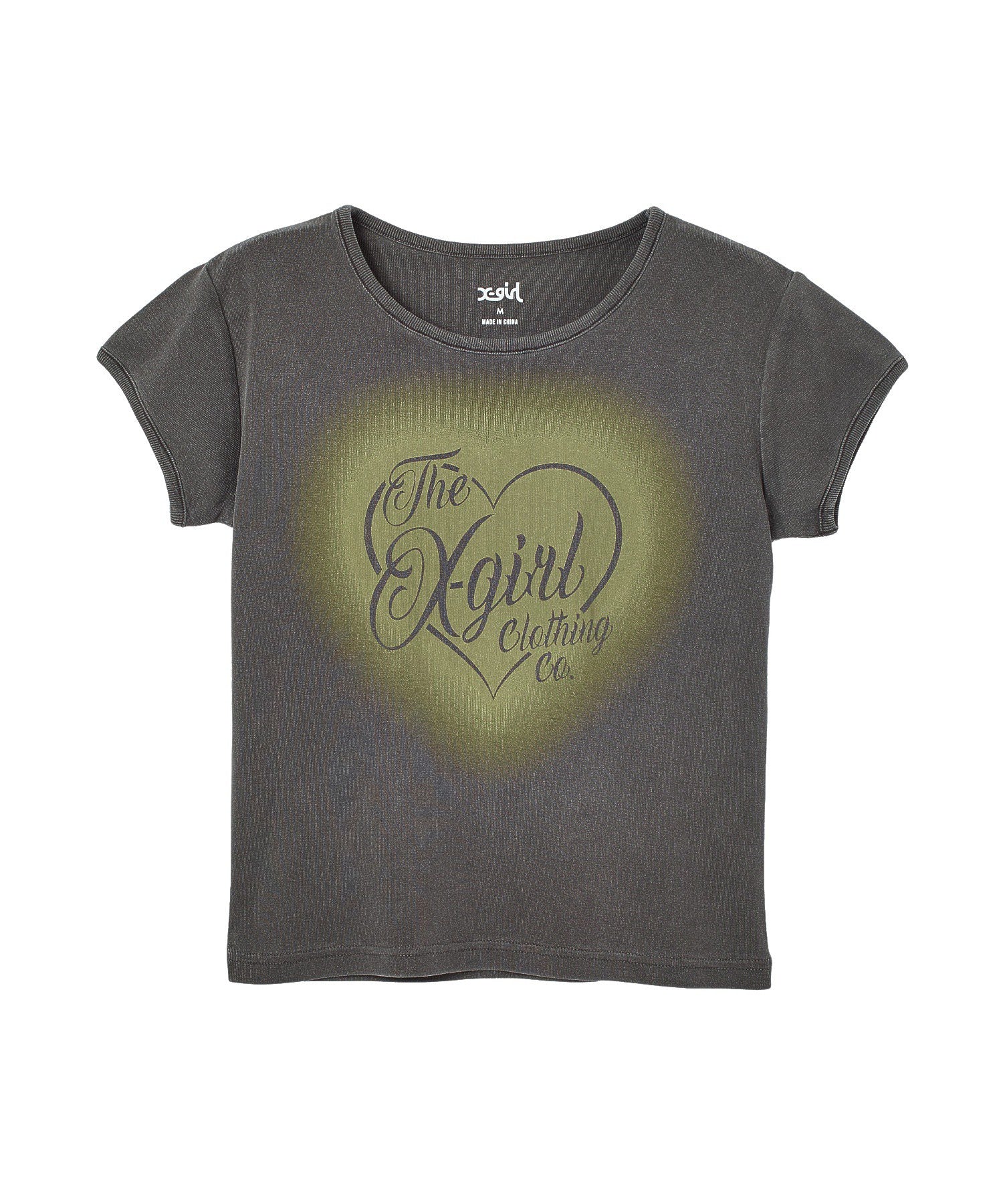 FADED HEART SPRAY LOGO S/S BABY TEE