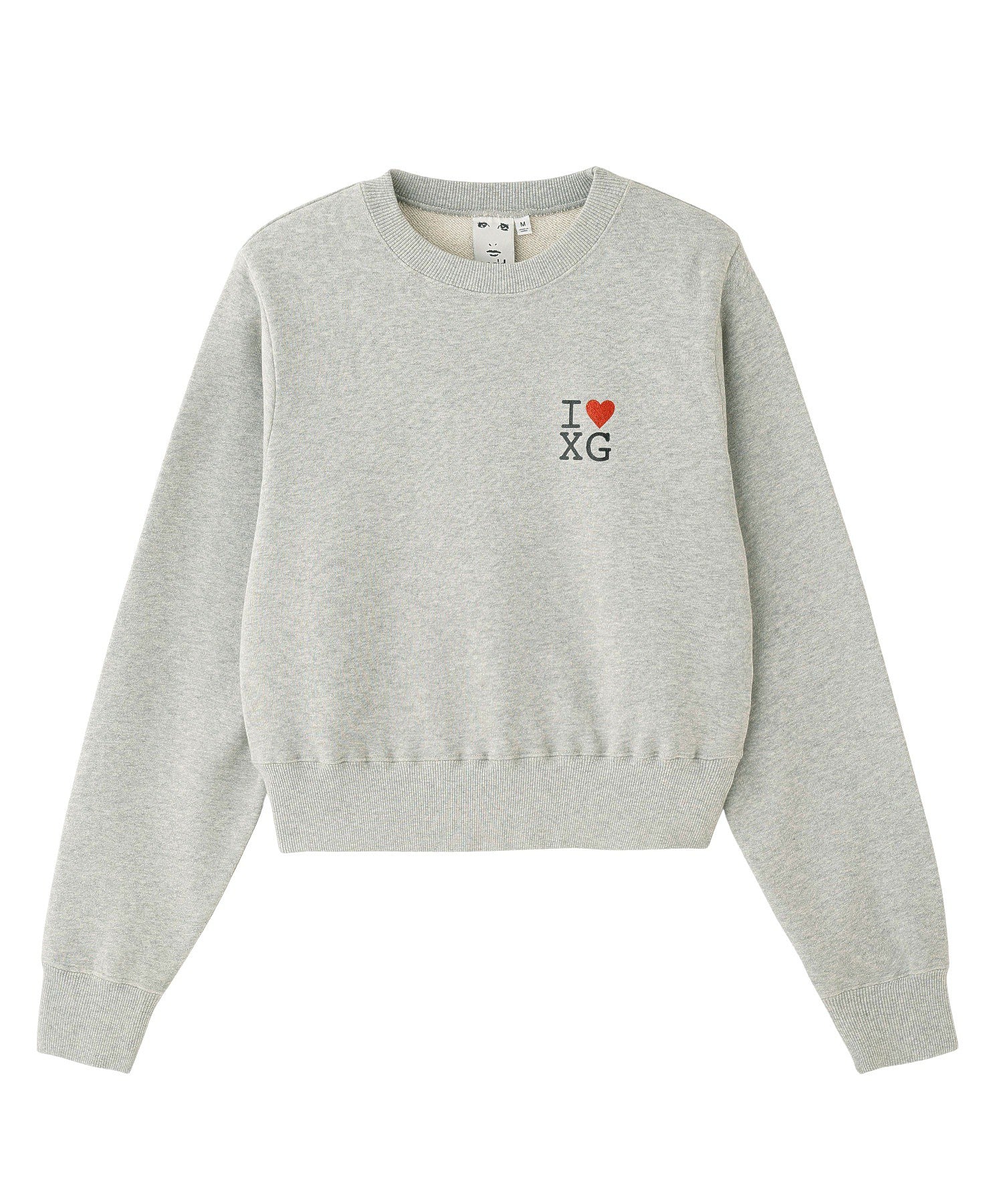 I LOVE XG LOGO COMPACT SWEAT TOP