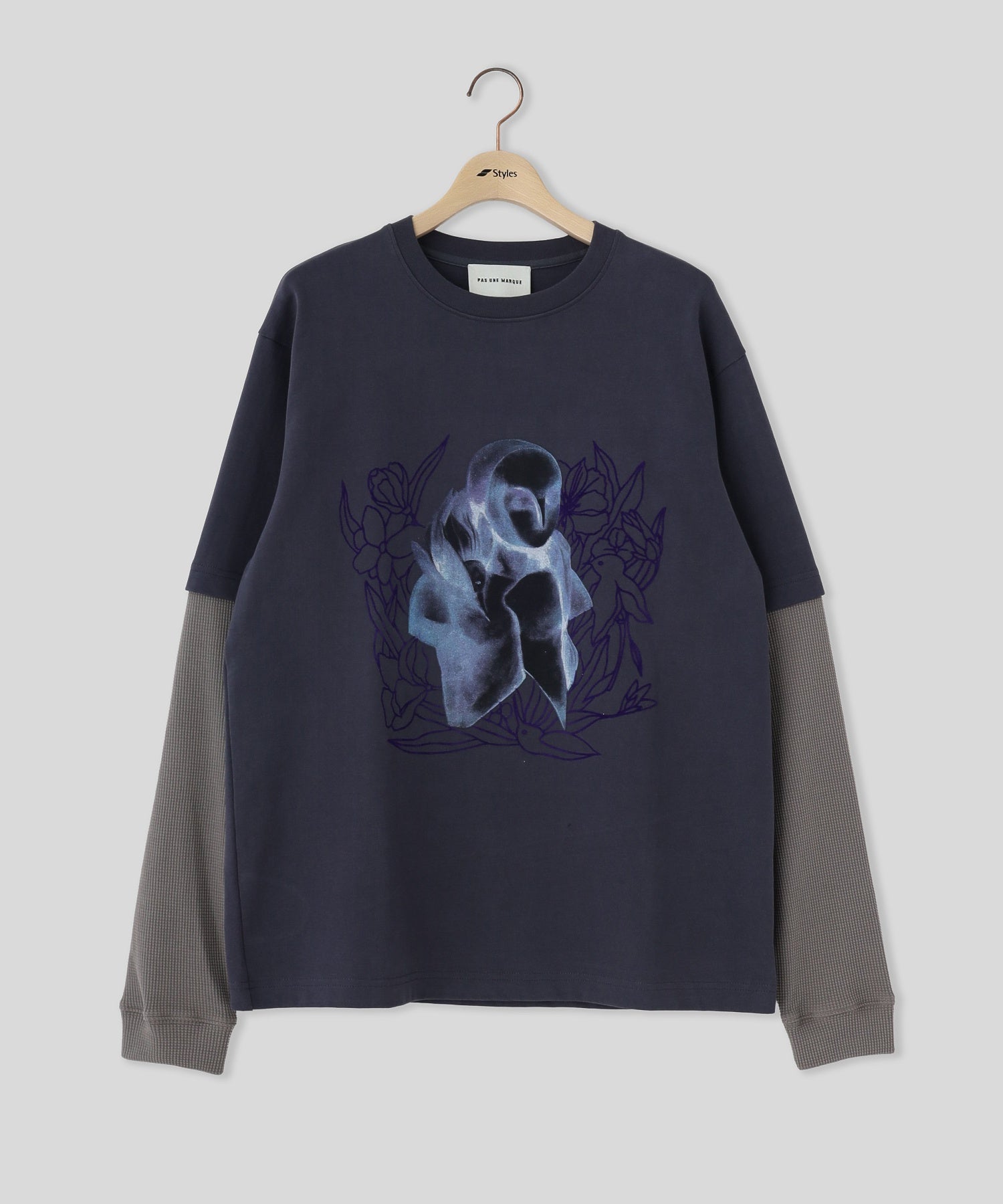 Pas Une Marque/パ・ズュヌ・マルク/Double Sleeve Tee Shirt L/S PAS-399