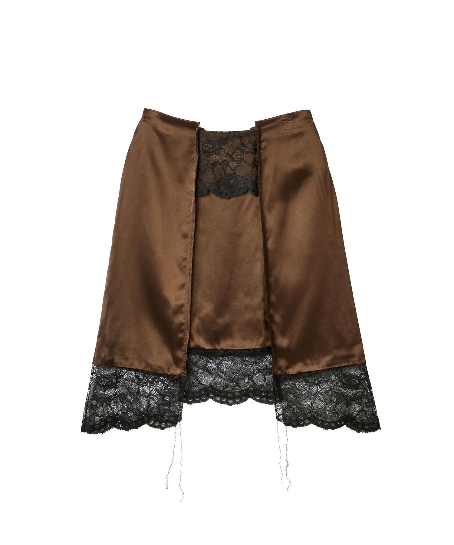 BASICKS/SILKY SATIN MIDI SKIRT