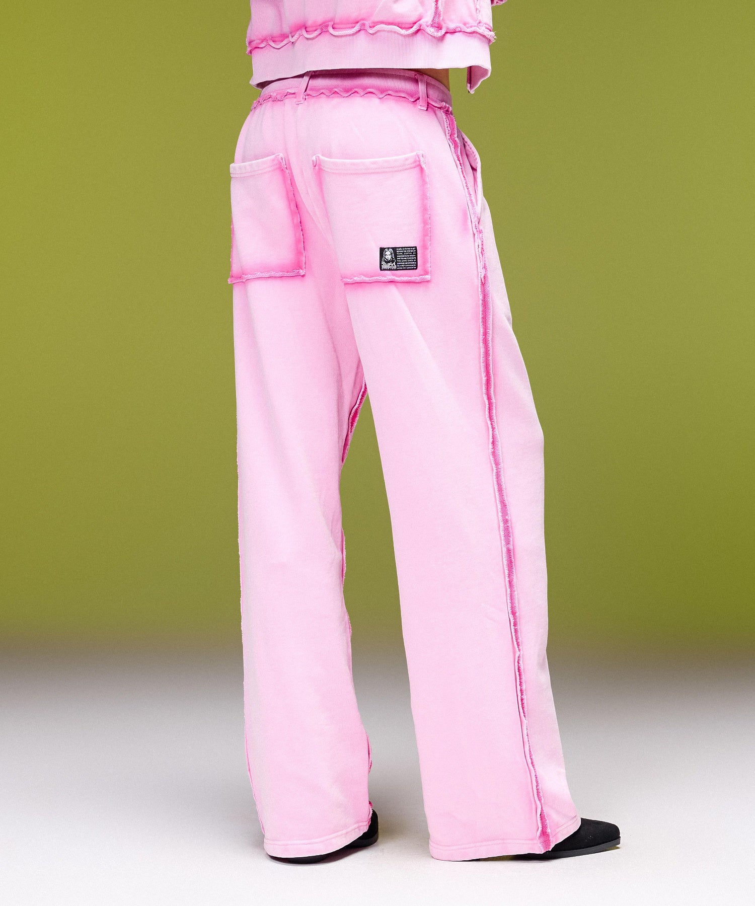 FADED CUT OUT SWEATPANTS