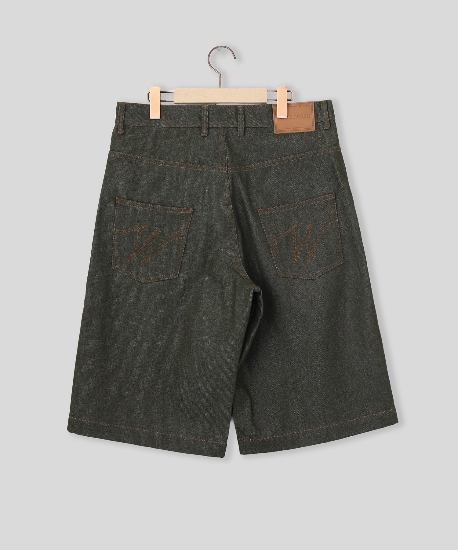 WALK IN PARIS/ウォーキンパリス/Raw denim baggy shorts