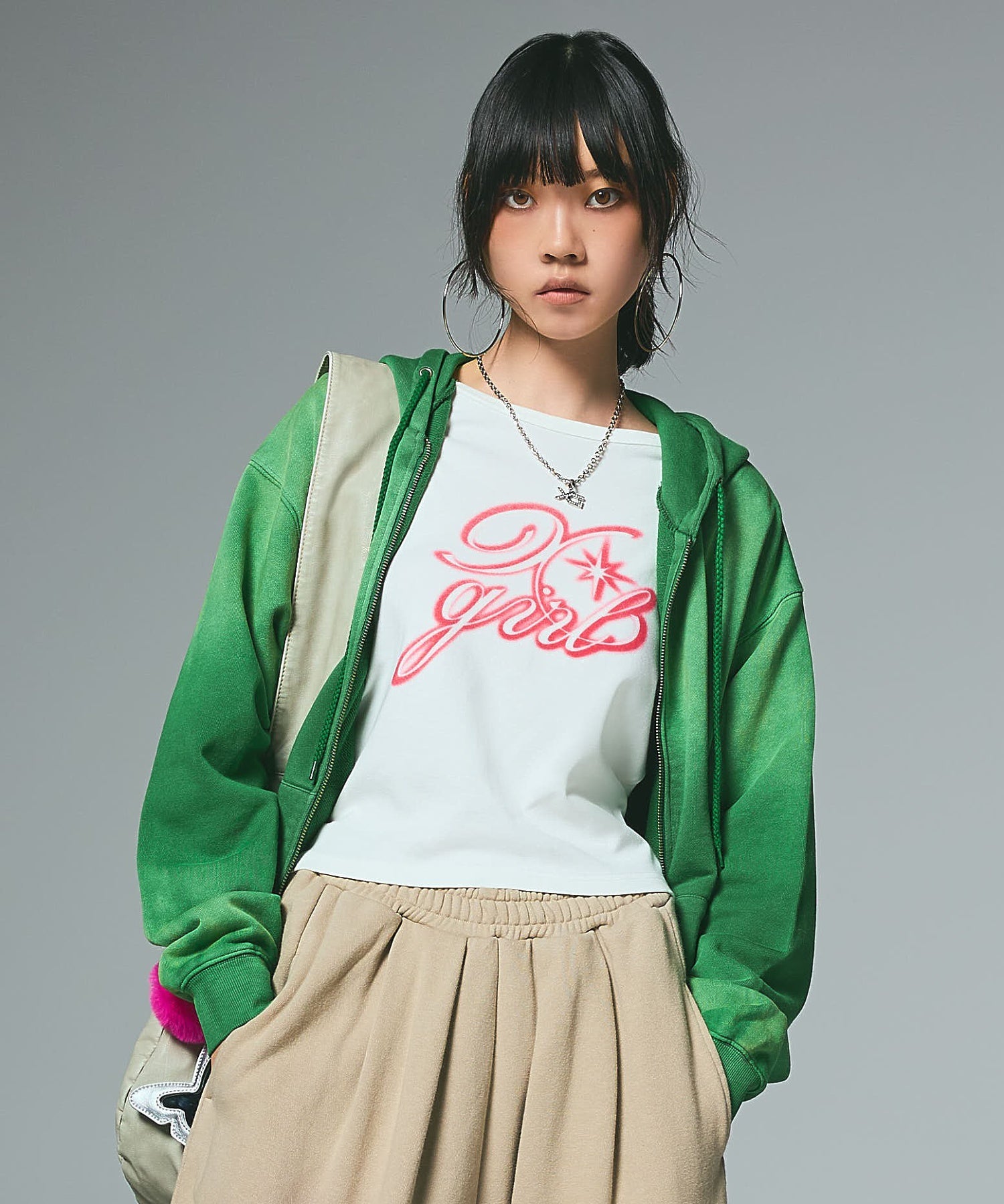 OVERDYED ZIP UP SWEAT HOODIE