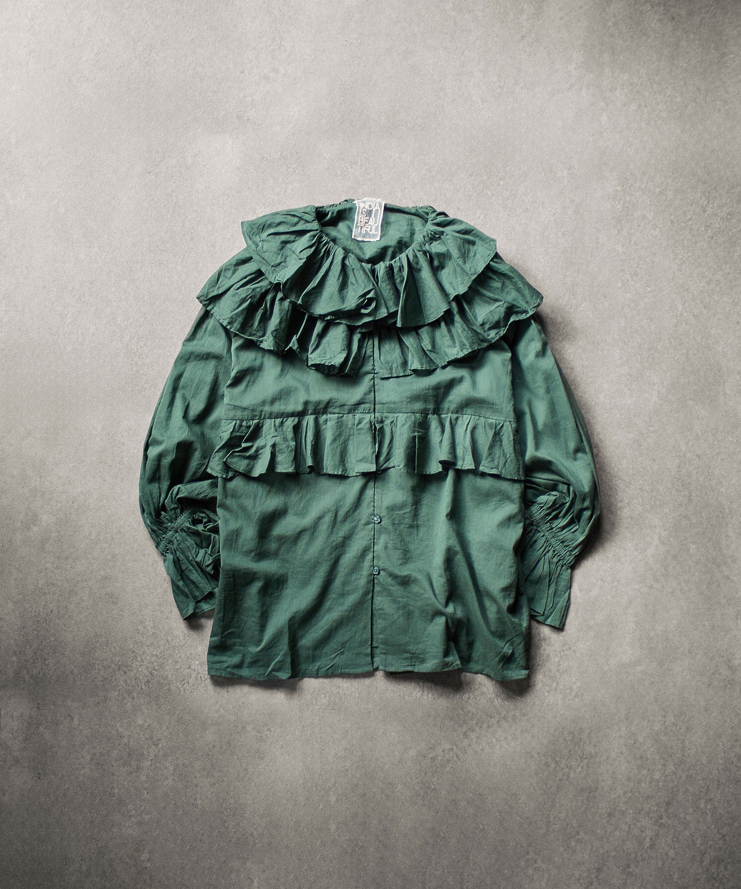 INDIA IS BEAUTIFUL/RUFFLE BLOUSE