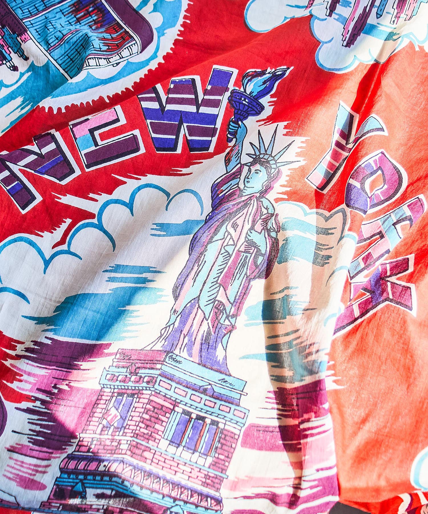BINDU/COTTON VOILE NEW YORK MAP SCARF