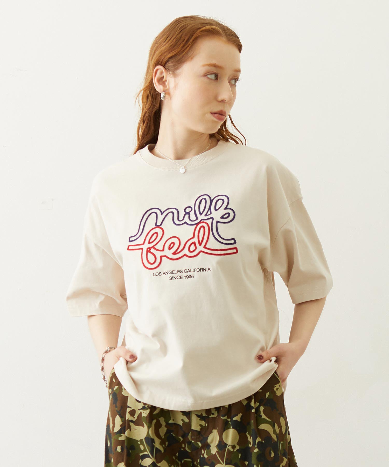 ROPEY LOGO CHAIN STITCH S/S TEE