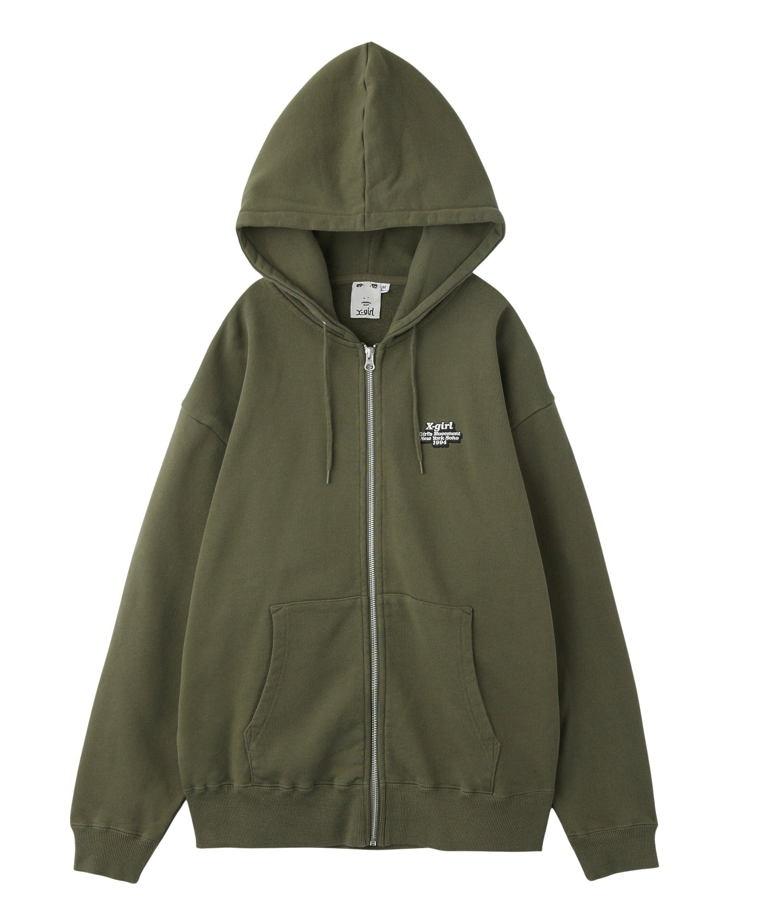 MESSAGE AND FACE ZIP UP SWEAT HOODIE