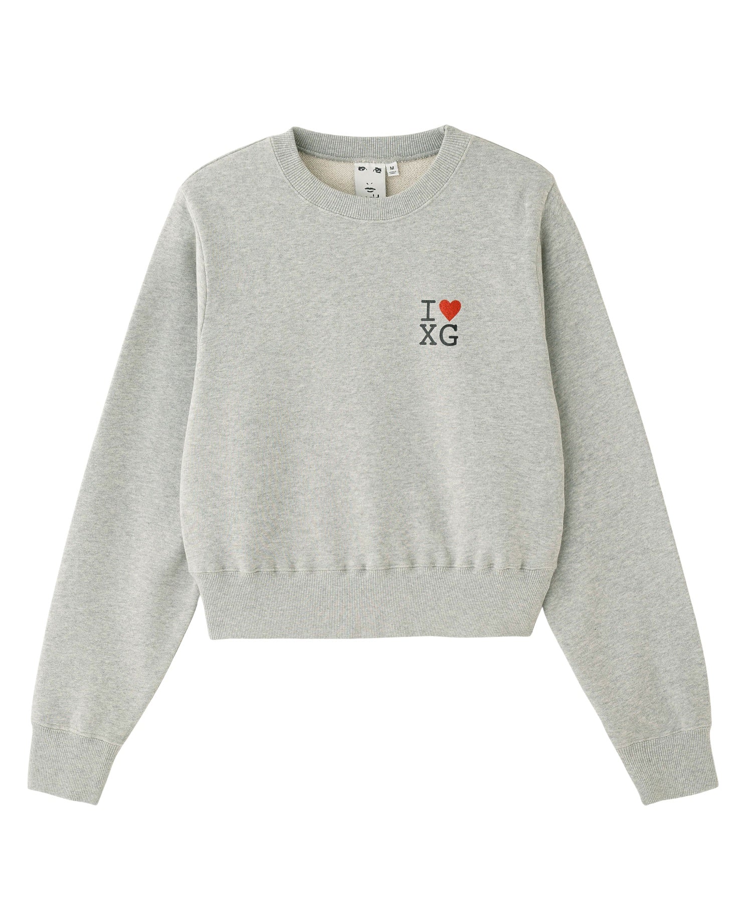 I LOVE XG LOGO COMPACT SWEAT TOP