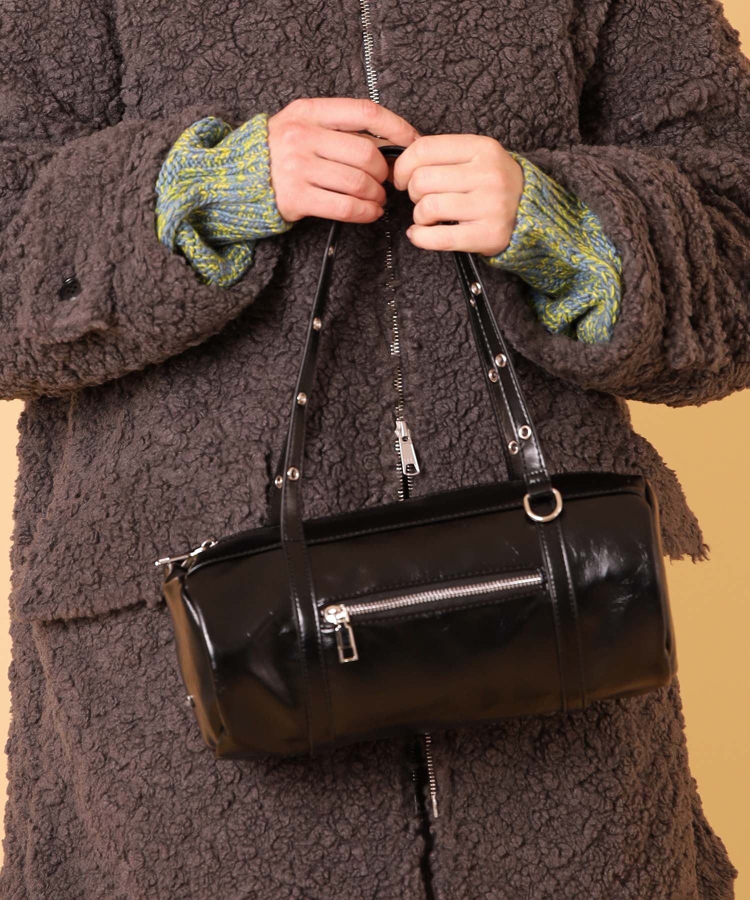 ハトメベルトボストンバッグ