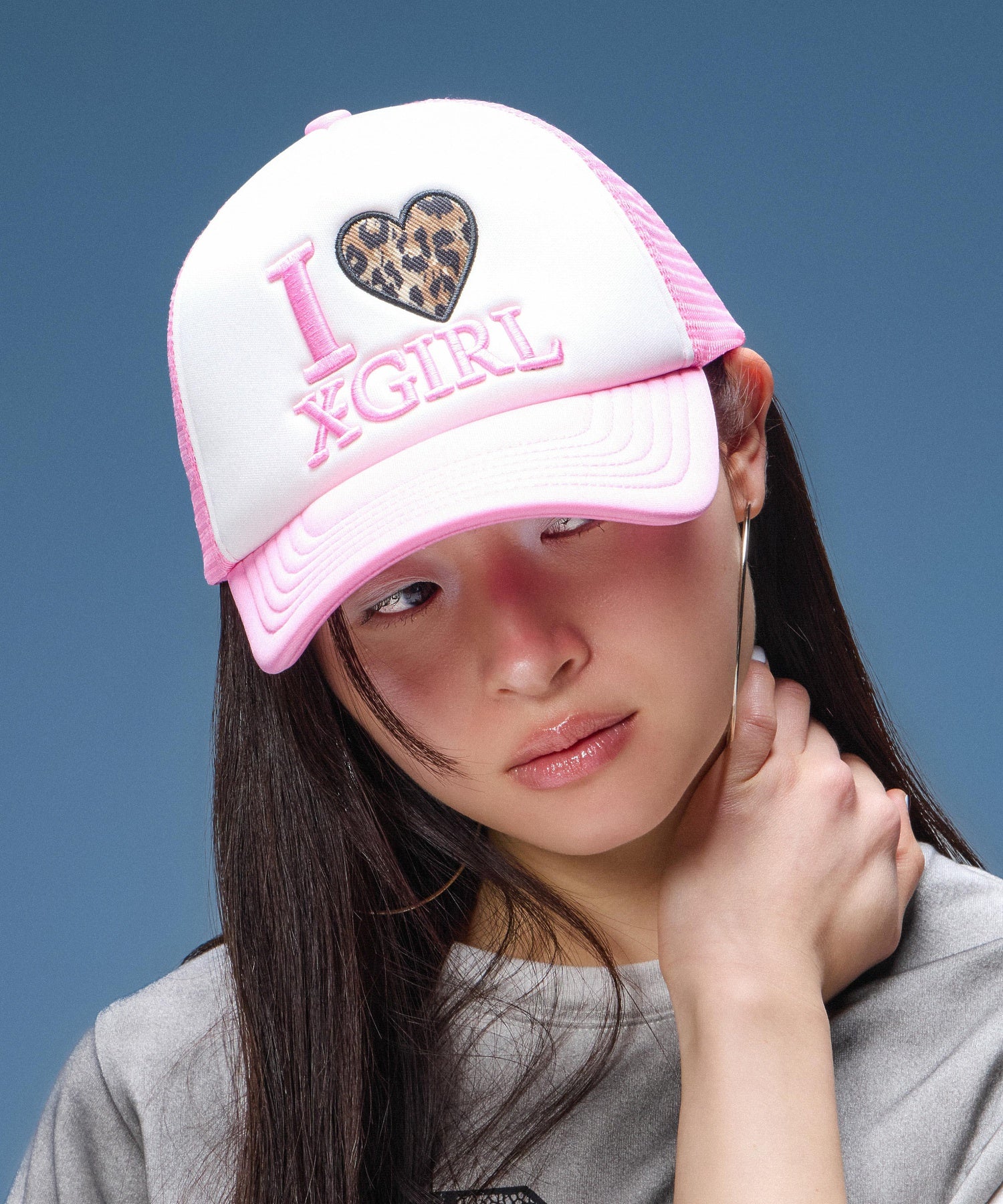 I LOVE X-GIRL TRUCKER CAP
