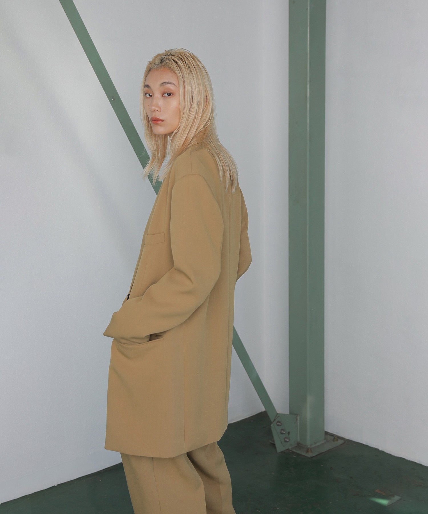 mici/ダブルブレストビッグジャケット