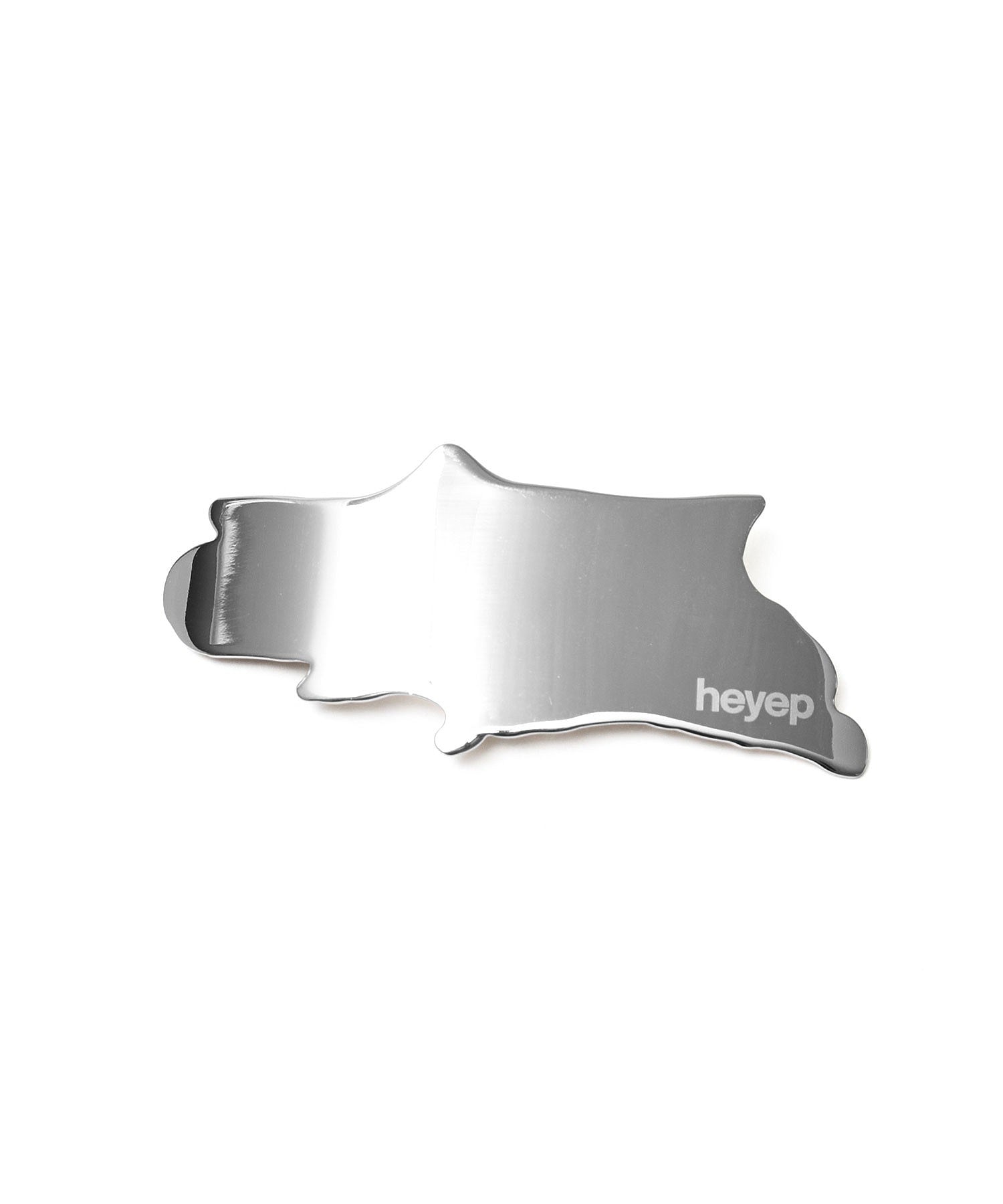 Heyep/MELTED METAL BARRETTE