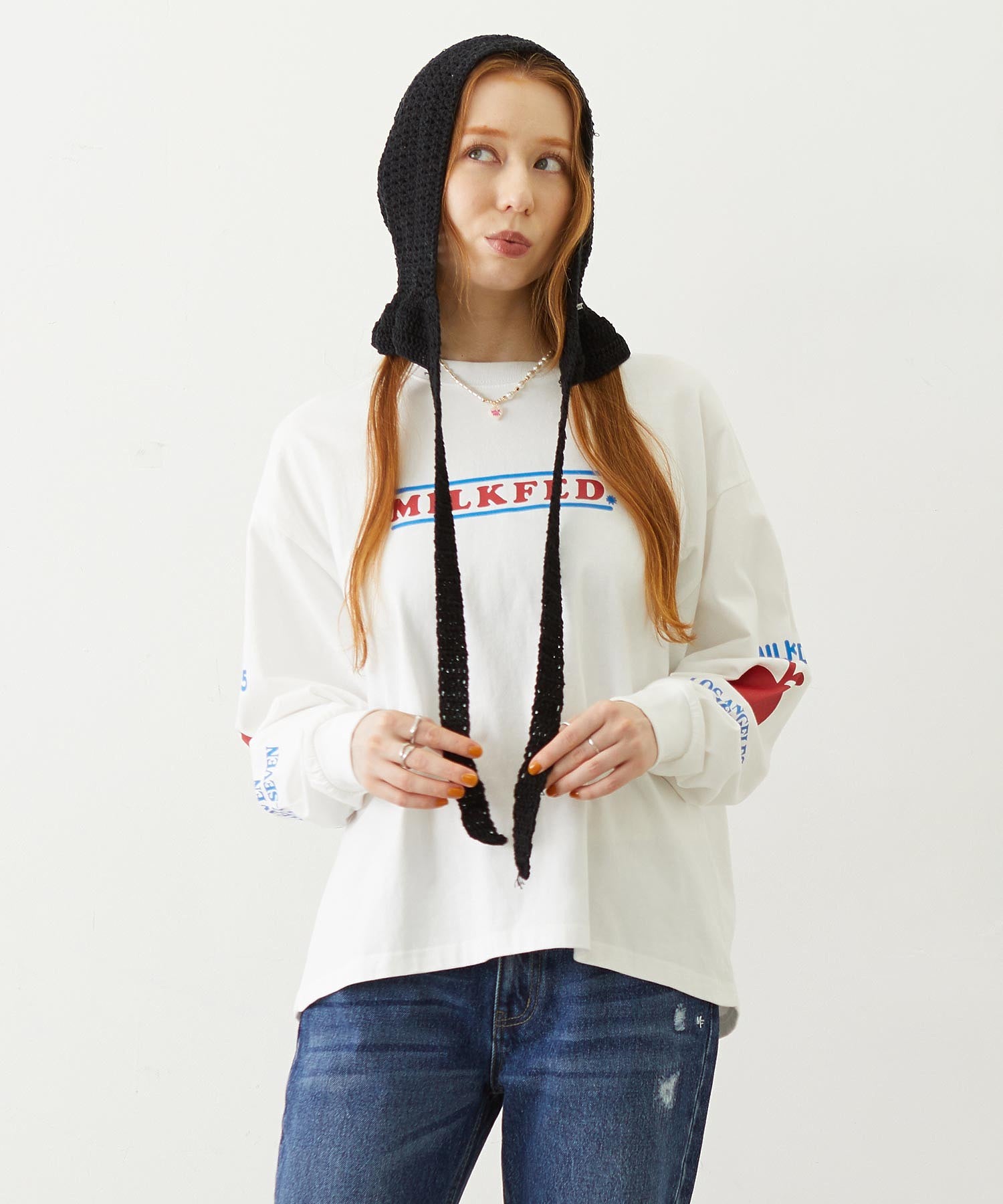 FRUIT SLEEVE PRINT L/S TEE