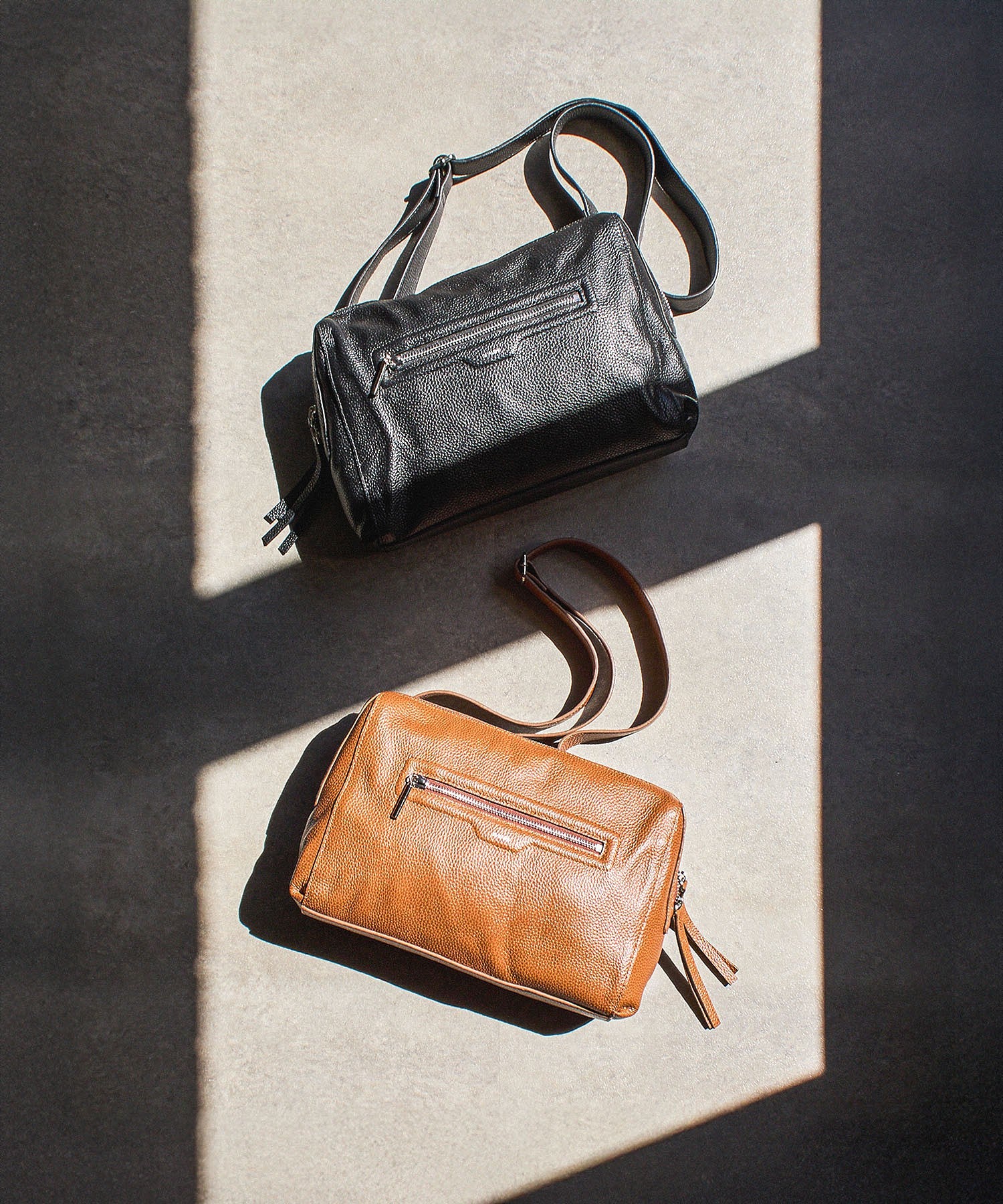 BEAURE/LEATHER BIG SHOULDER BAG