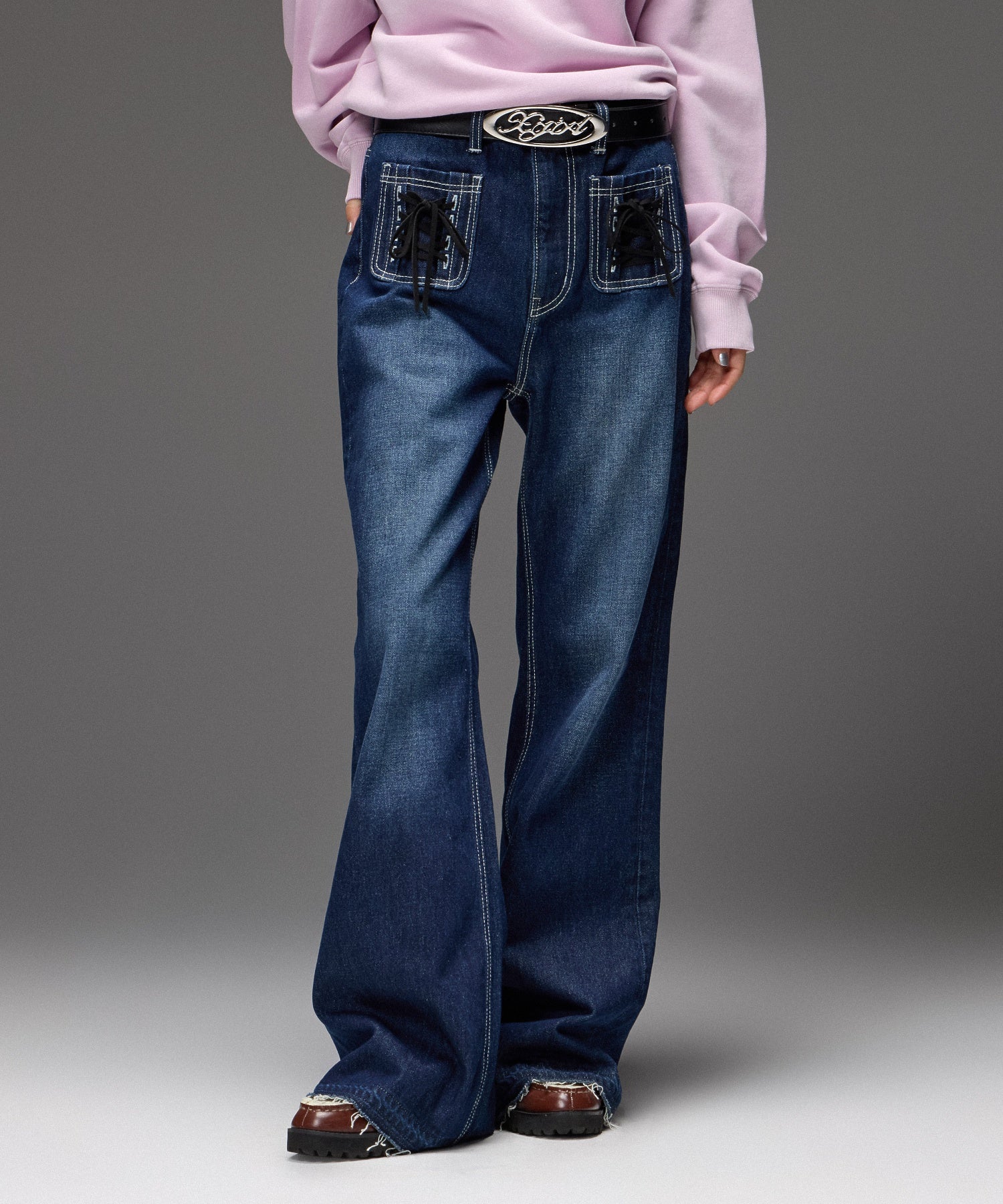 REVERSIBLE OVAL LOGO BUCKLE BELT