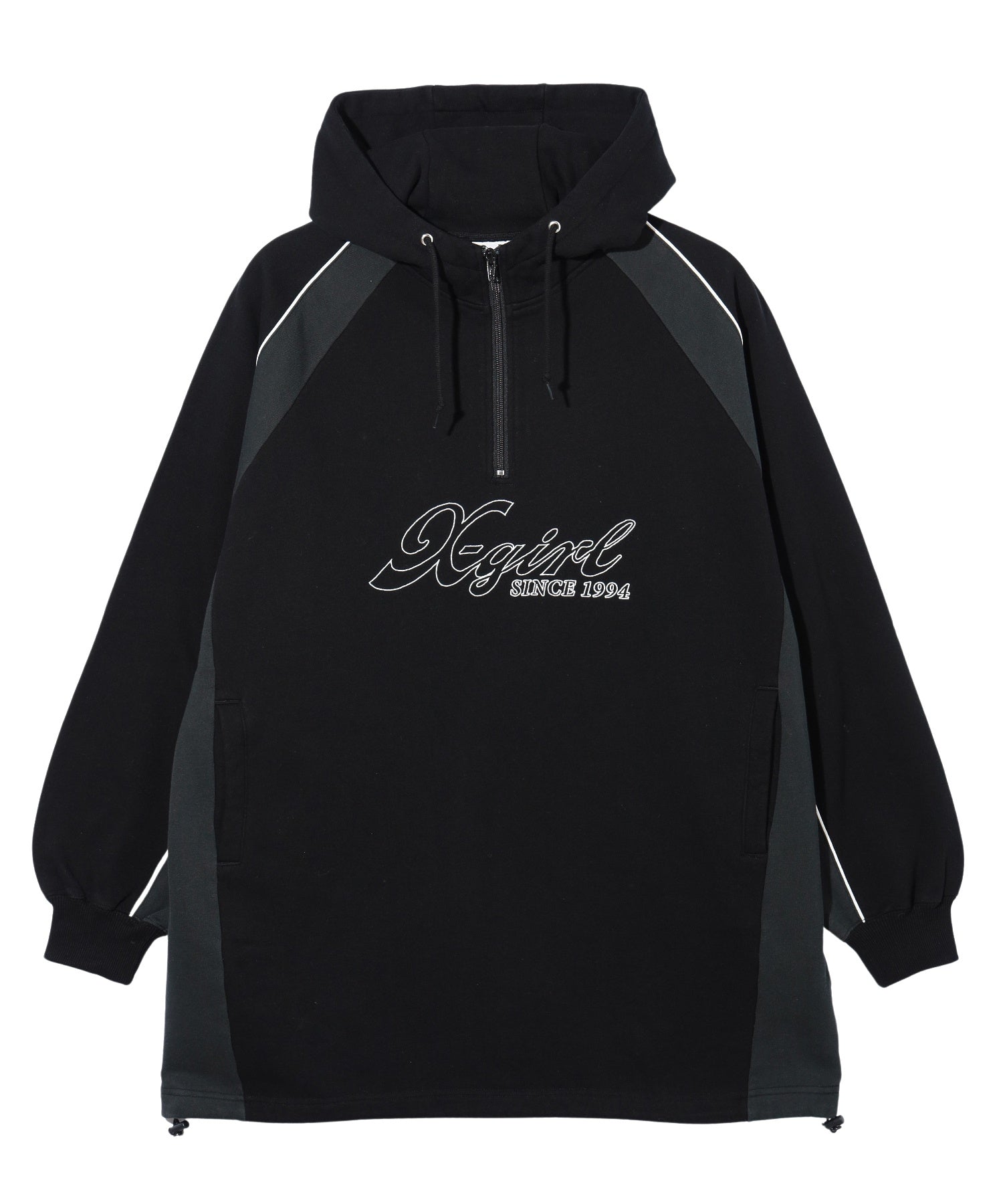PANELED SWEAT ANORAK DRESS