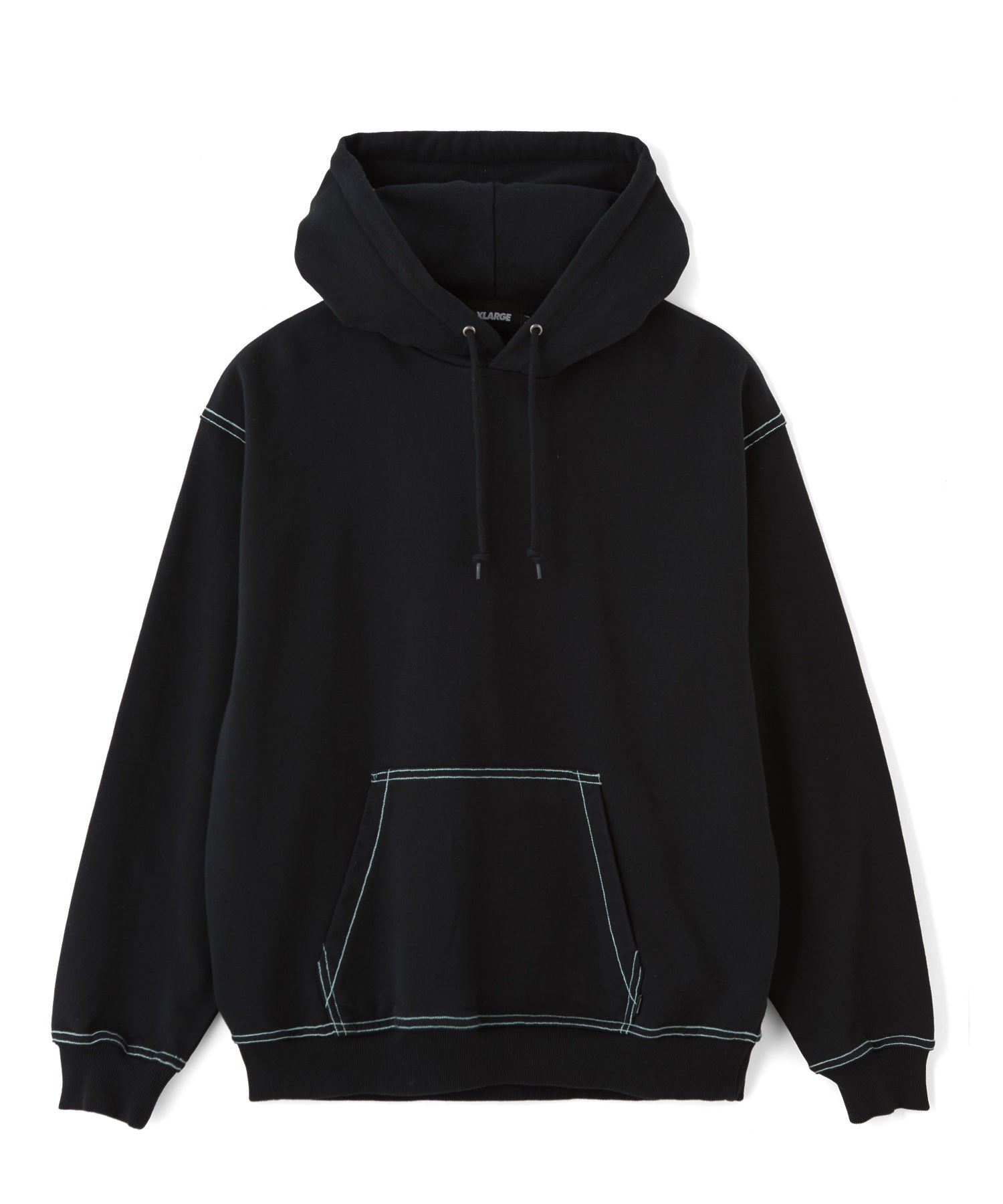 CONTRAST STITCH HOODED SWEATSHIRT