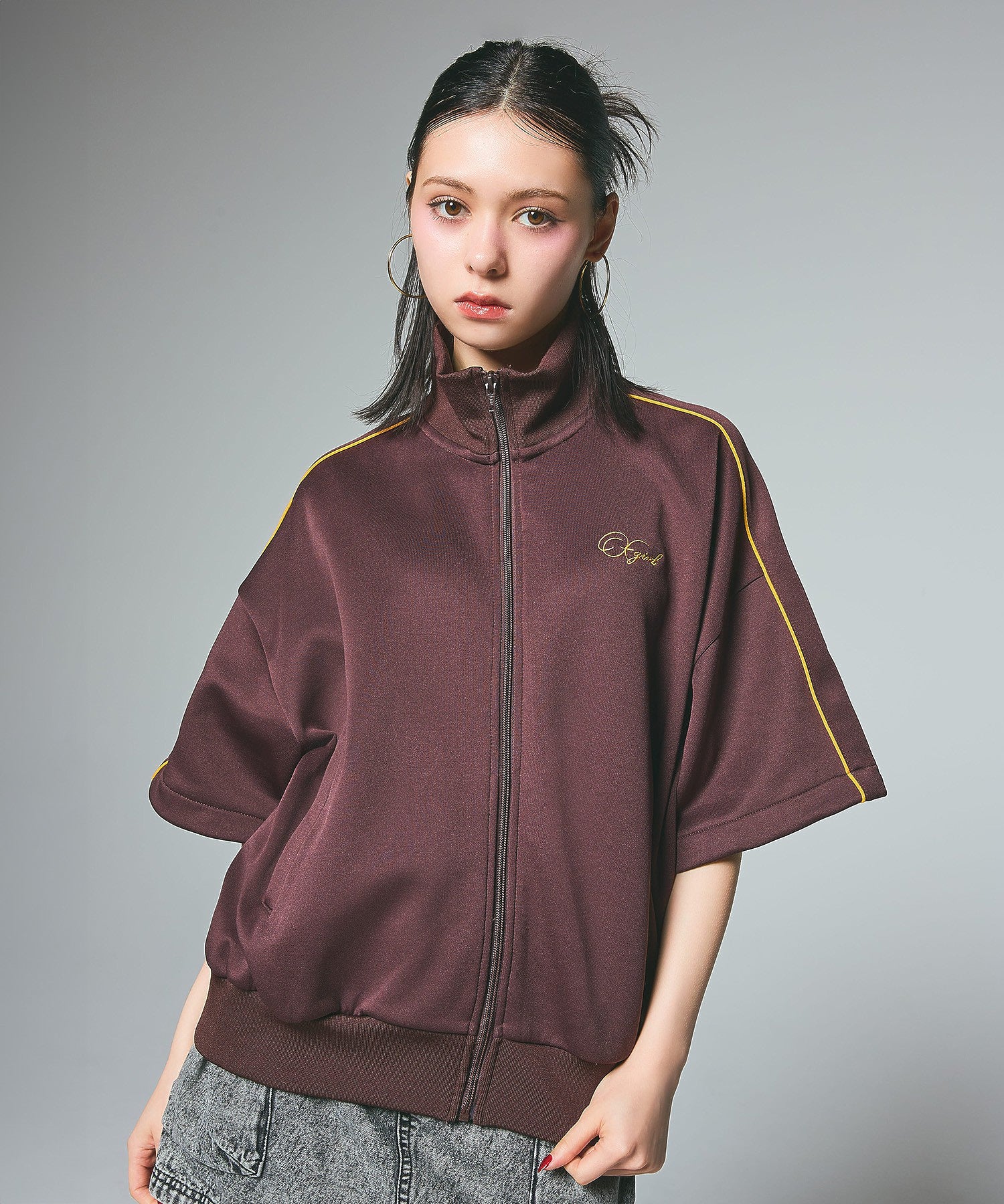 PENCIL SCRIPT LOGO 2WAY TRACK JACKET
