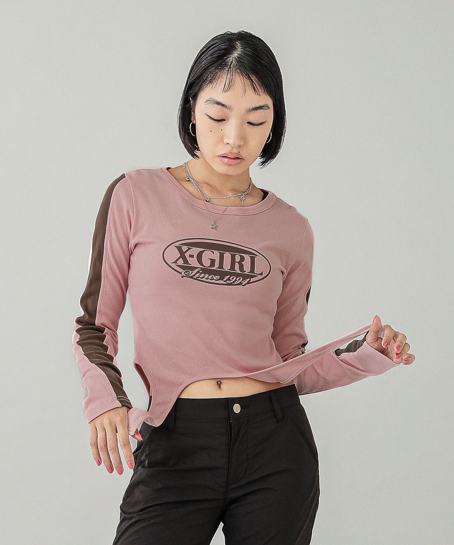 OVAL LOGO GARTER L/S TOP