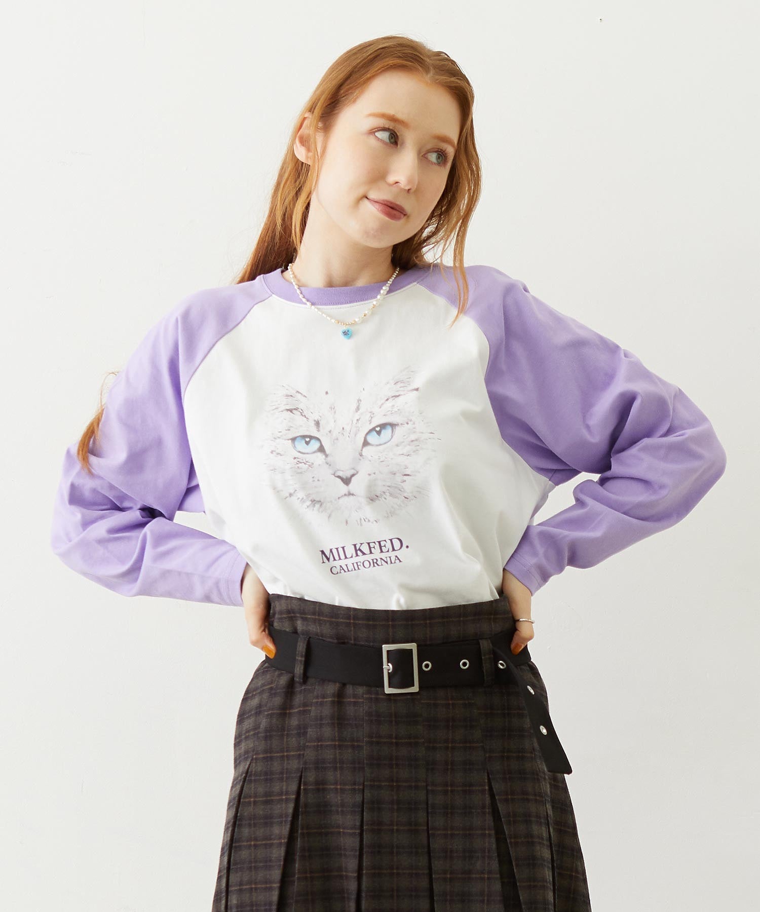 CAT HEART EYES B/B TEE