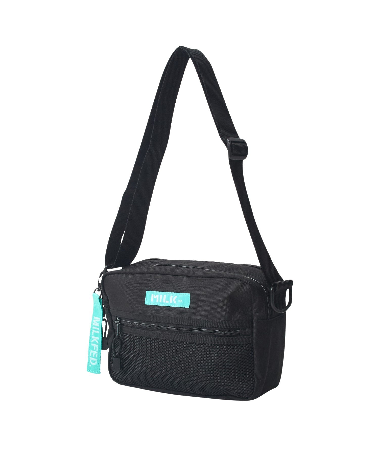 SHOULDER WIDE BAG MESH POCKET LtGREEN