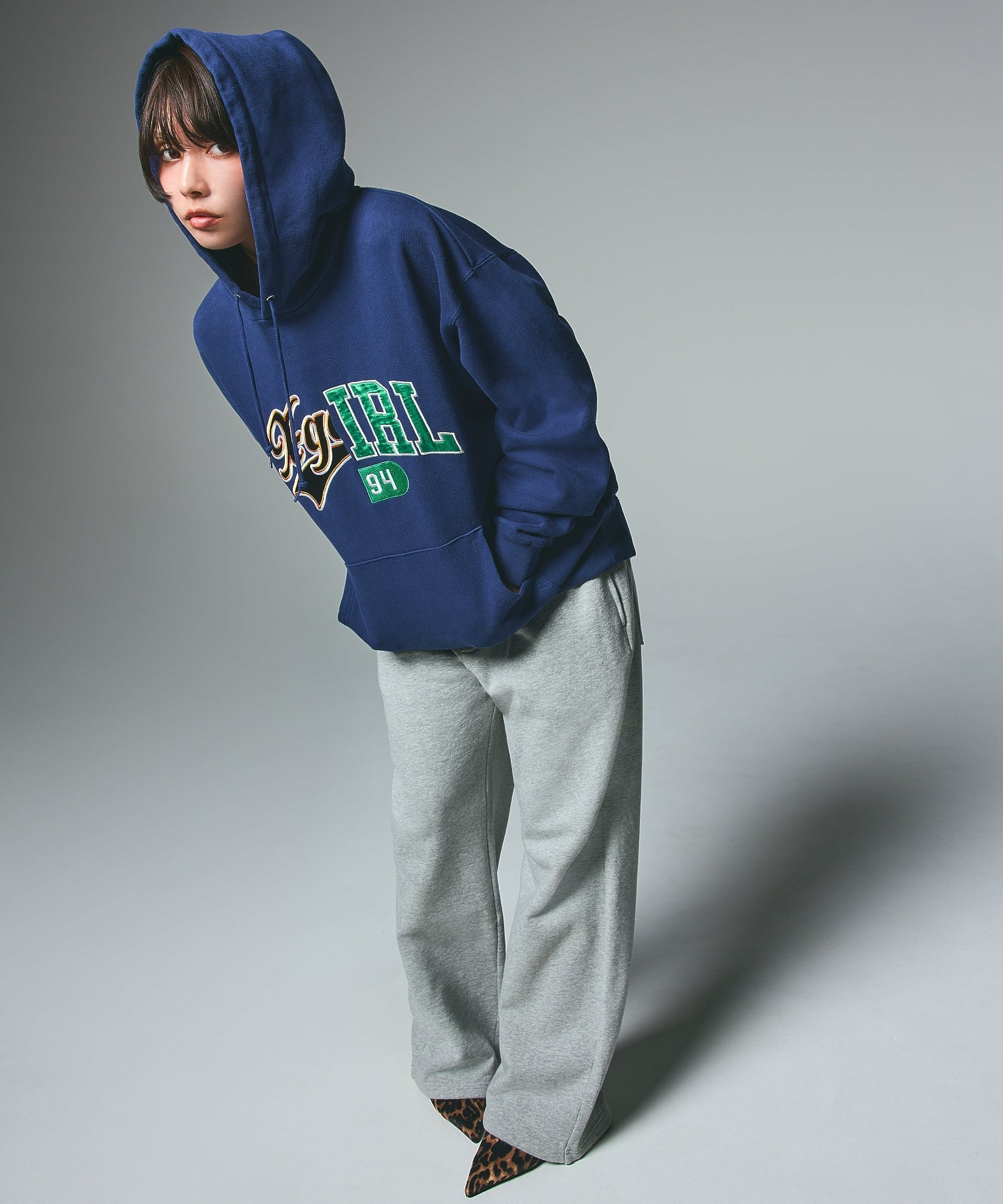 MIX COLLEGE LOGO SWEAT HOODIE