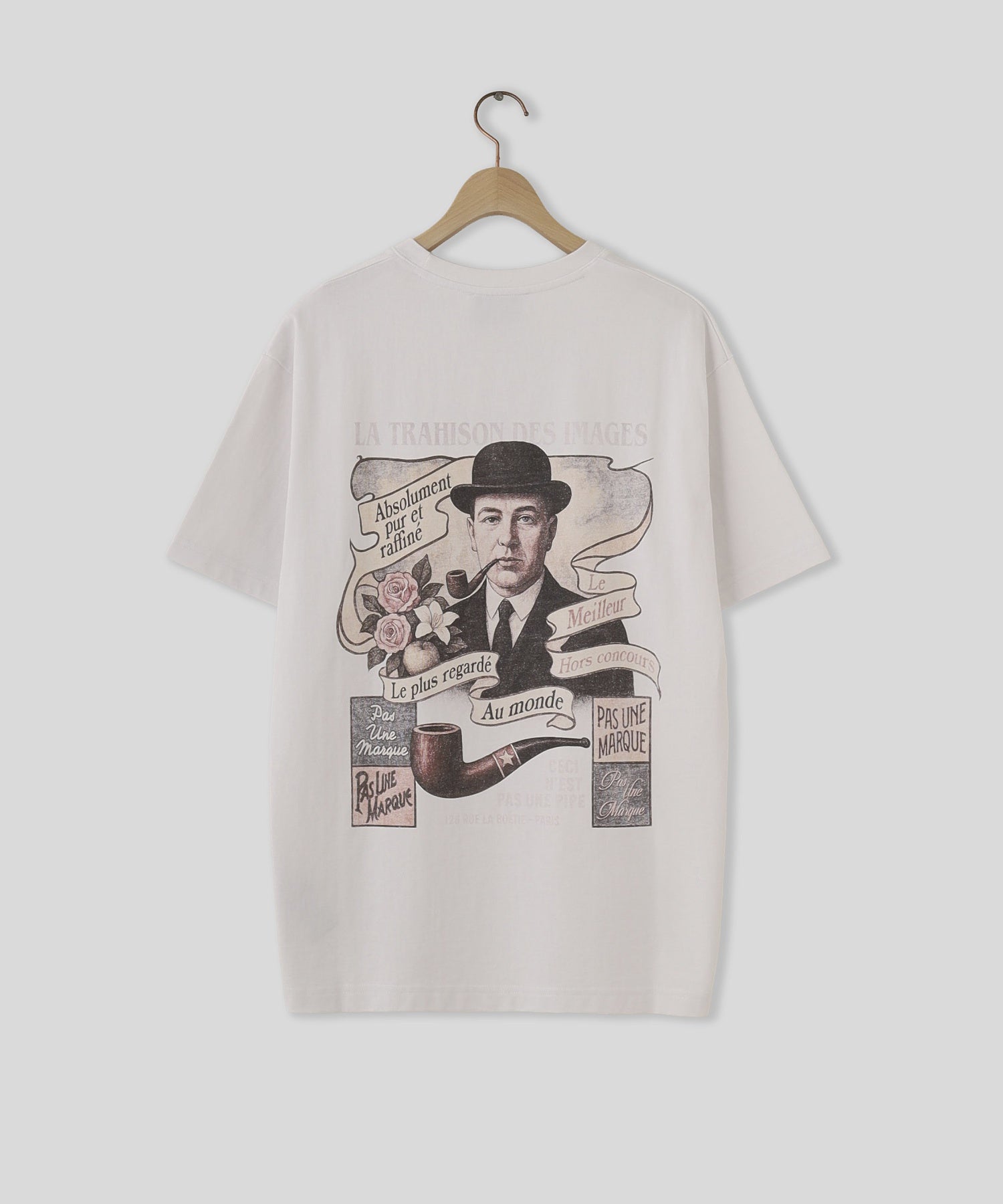 PAS UNE MARQUE/パ・ズュヌ・マルク/POSTER RENE MAGRITTE TEE PAS-739