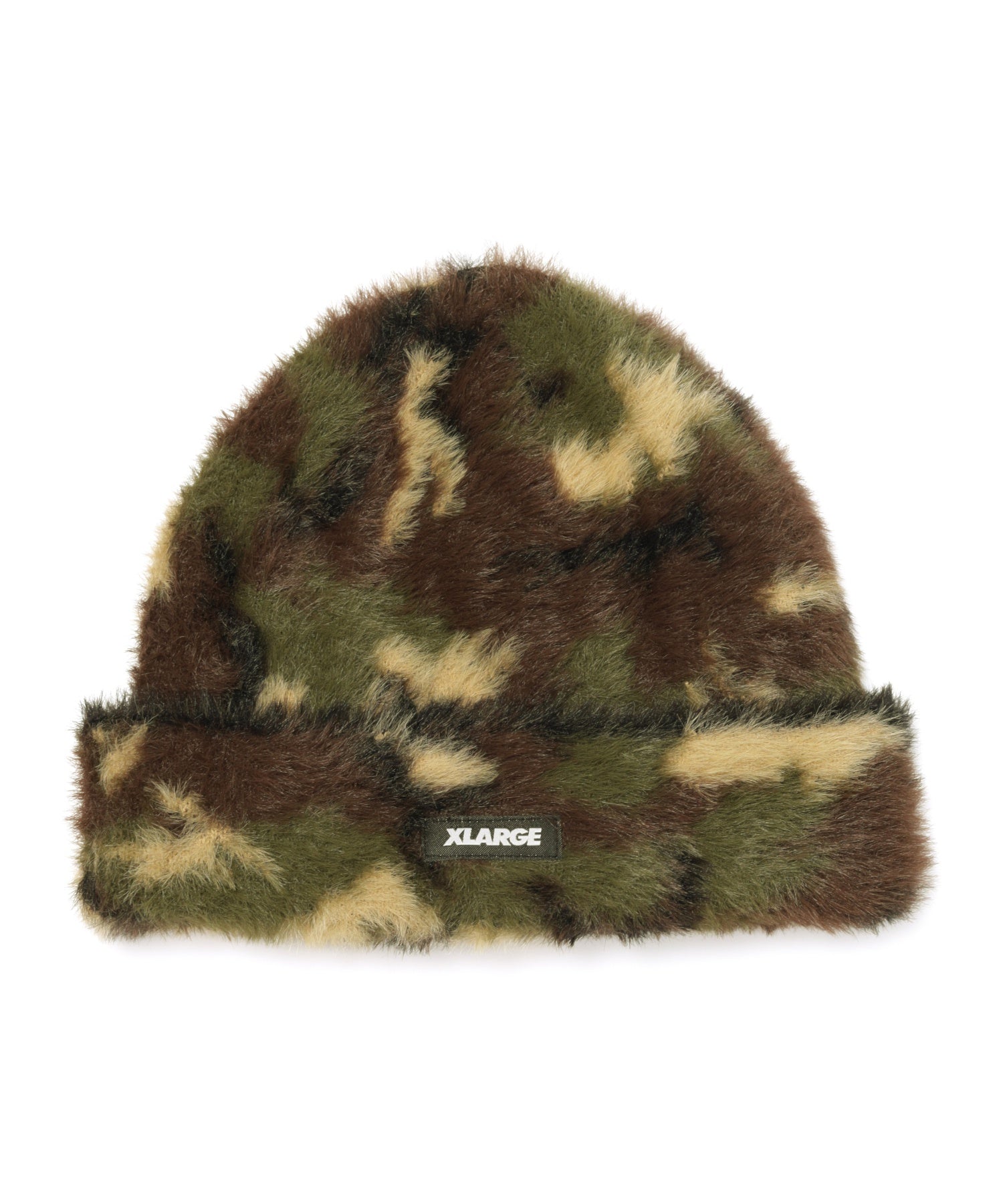 FAUX MOHAIR CUFF BEANIE