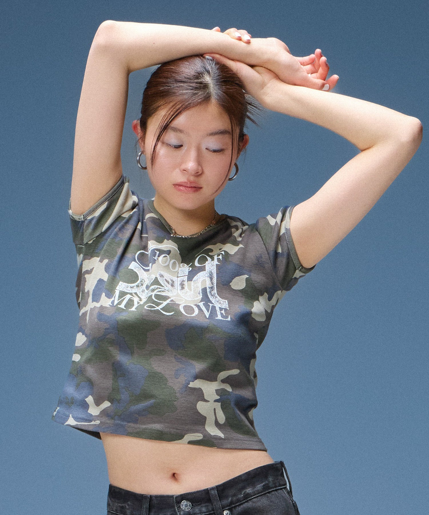 GRUNGE FONT MIX LOGO S/S BABY TEE