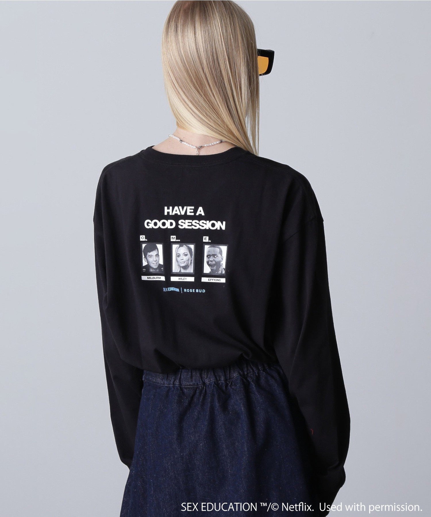 Netflix Series ‘SEX EDUCATION’ × ROSE BUD/PHOTO BACK PRINT TEE