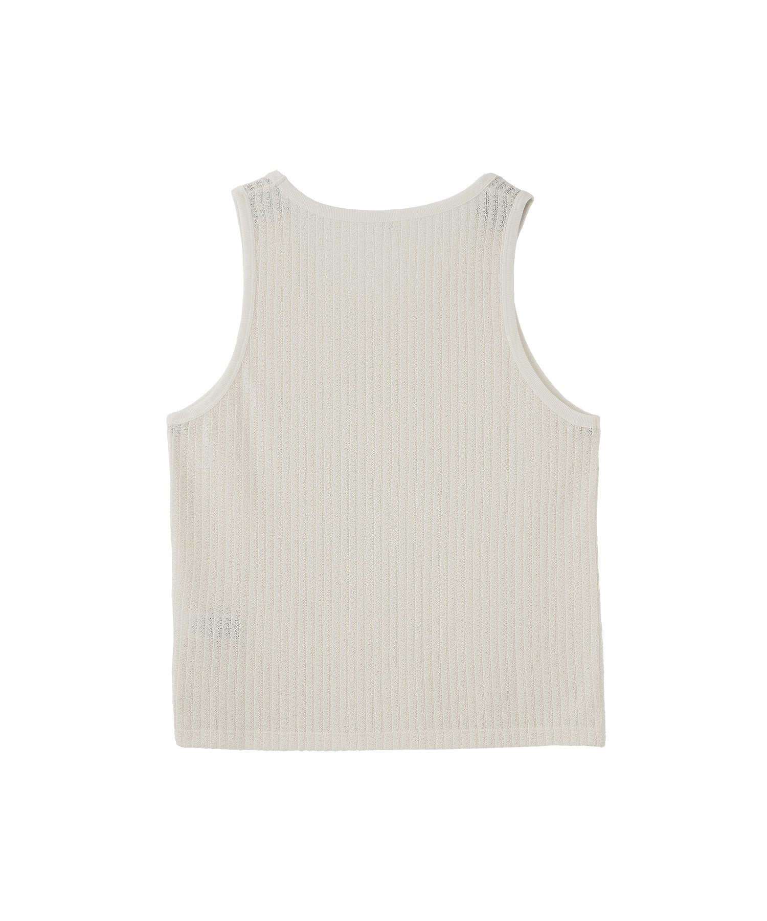 WAX LONDON/ワックスロンドン/PRIM VEST JERSEY LACE SS25-TEE-PRM-BSA-ECR