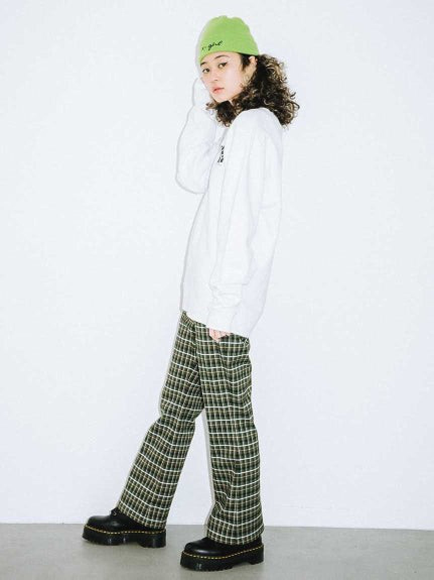 CLASSIC COLOR PLAID FLARE PANTS X-girl