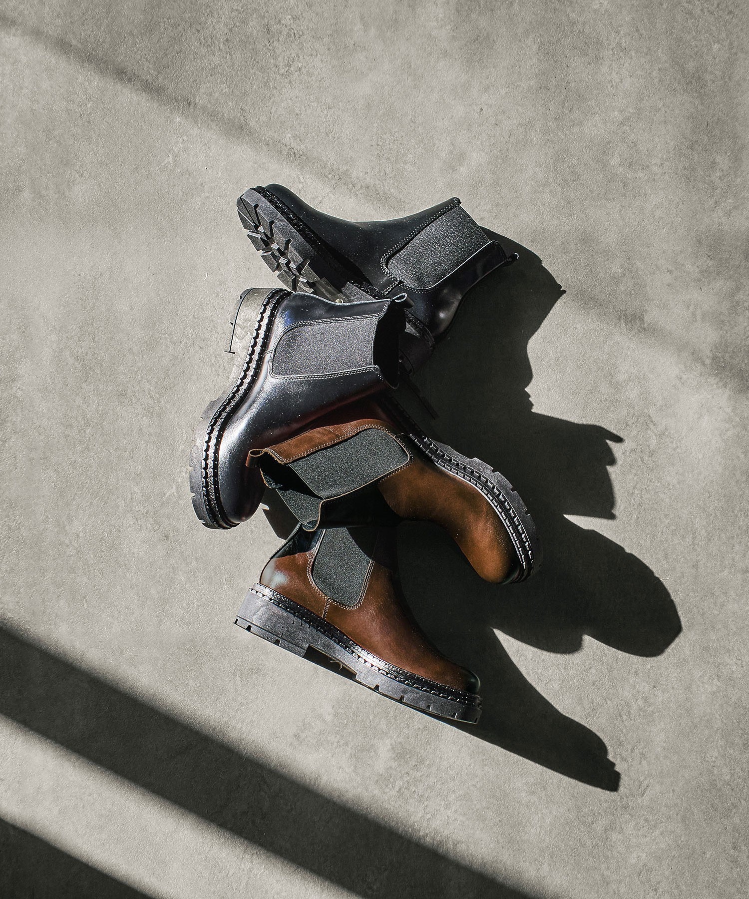 STILMODA/VOLUME SOLE SIDE GORE SHORT BOOTS