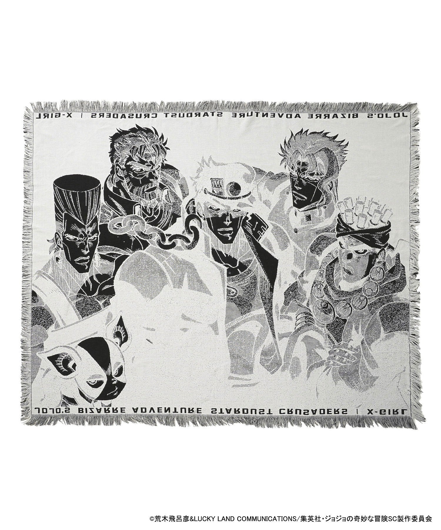 X-girl×ジョジョの奇妙な冒険SC JACQUARD BLANKET