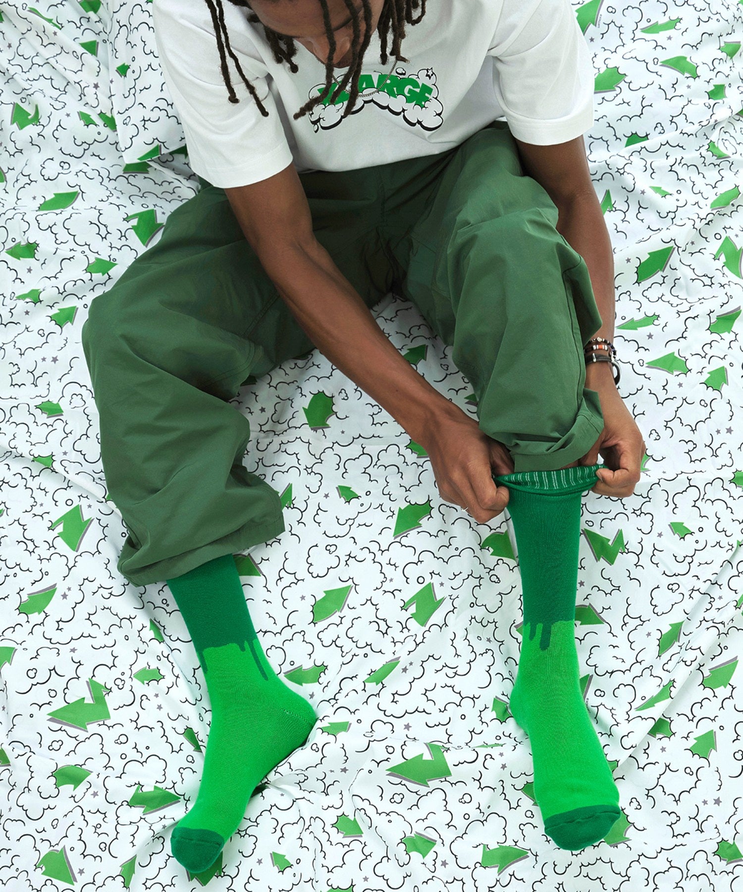 XLARGE × LIXTICK DRIP SOCKS 2PACK HI