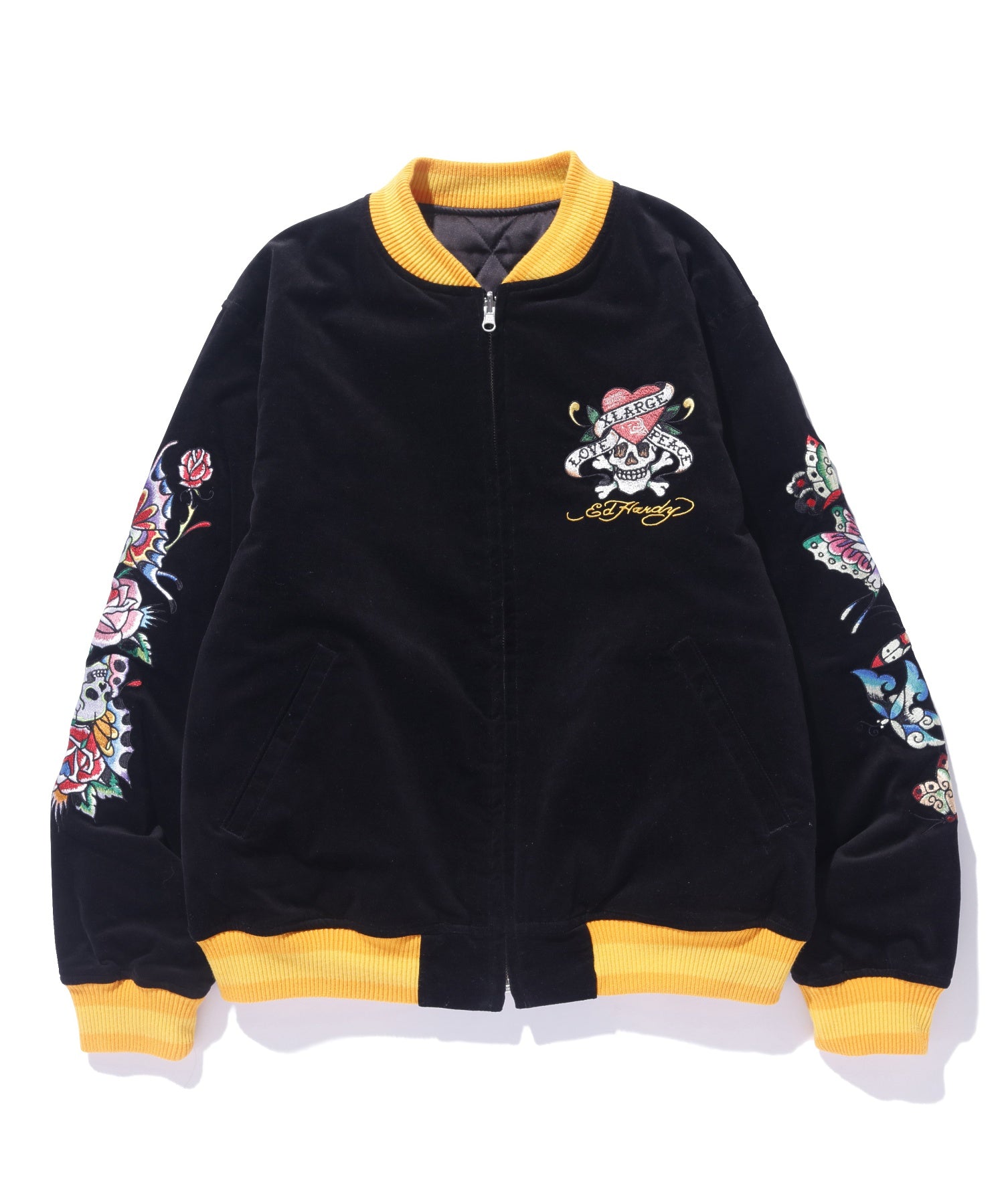 XLARGE×ED HARDY REVERSIBLE SOUVENIR JACKET