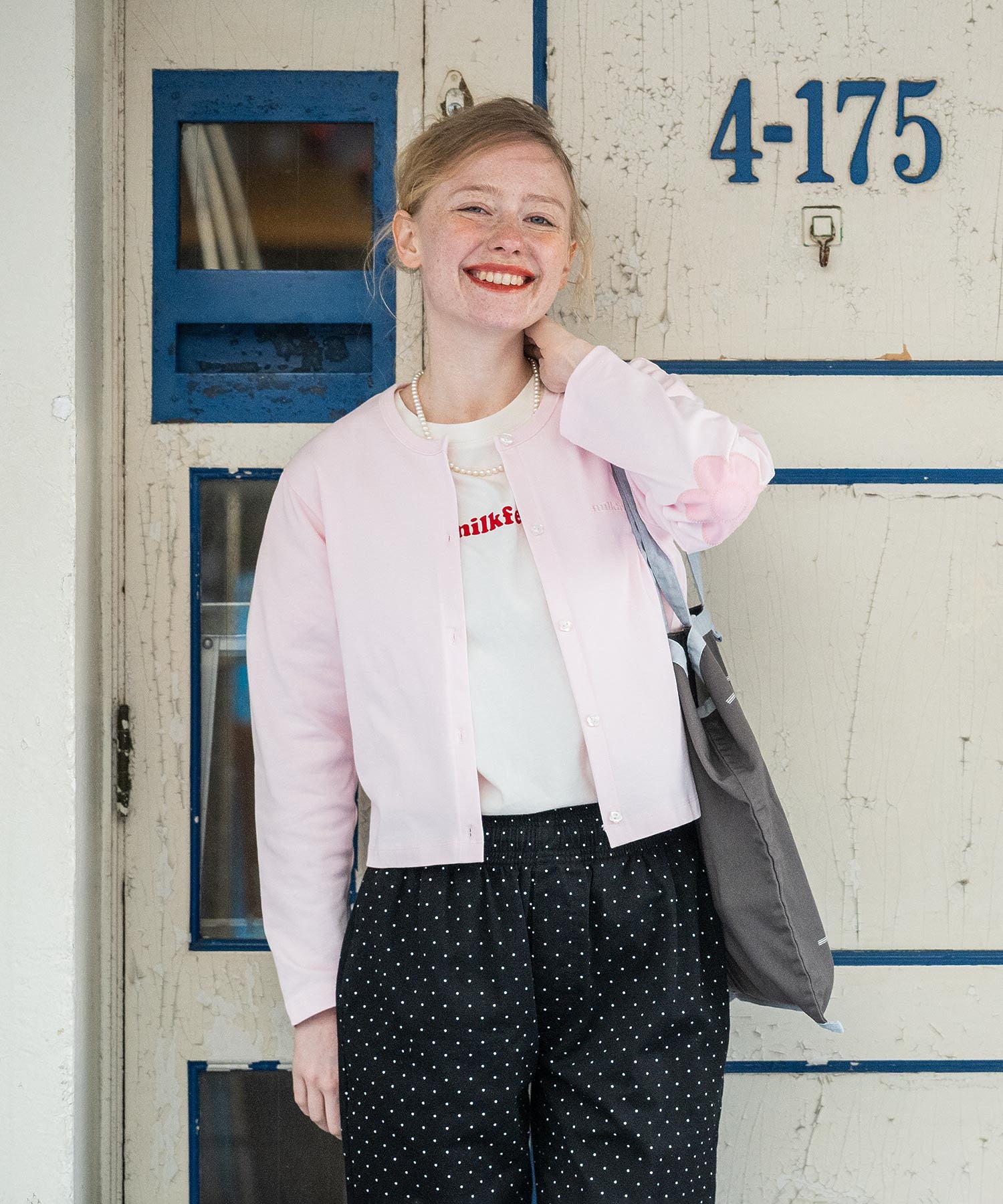 FLOWER ELBOW CARDIGAN