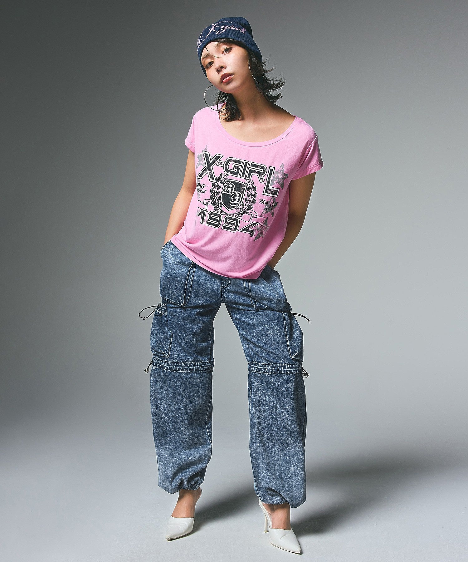 TRACK DENIM PANTS