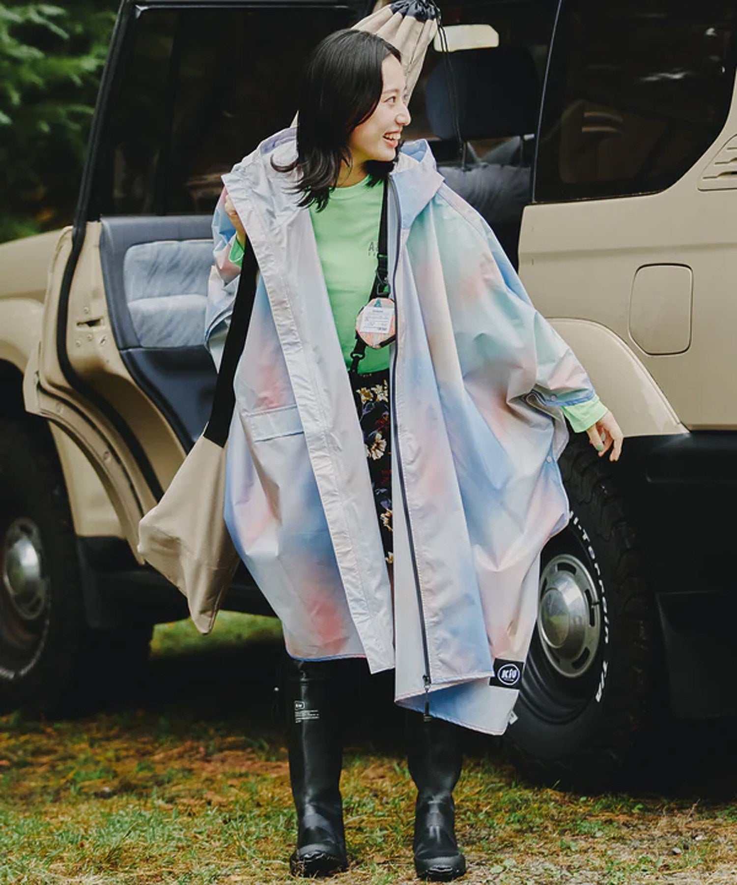 【KiU】RAIN PONCHO 2ND