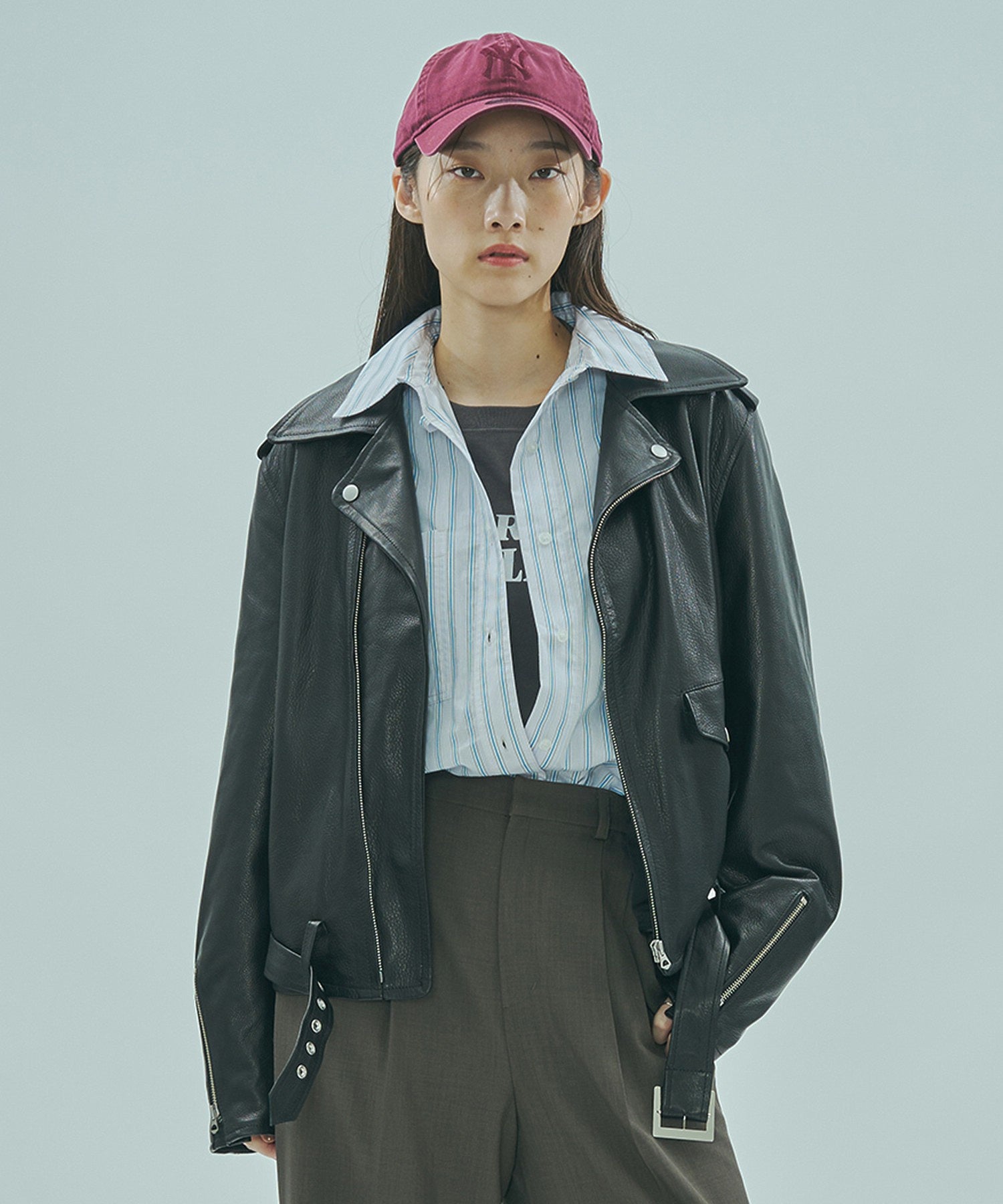 SISII x GENE HEAVENS/LEATHER RIDERS JACKET