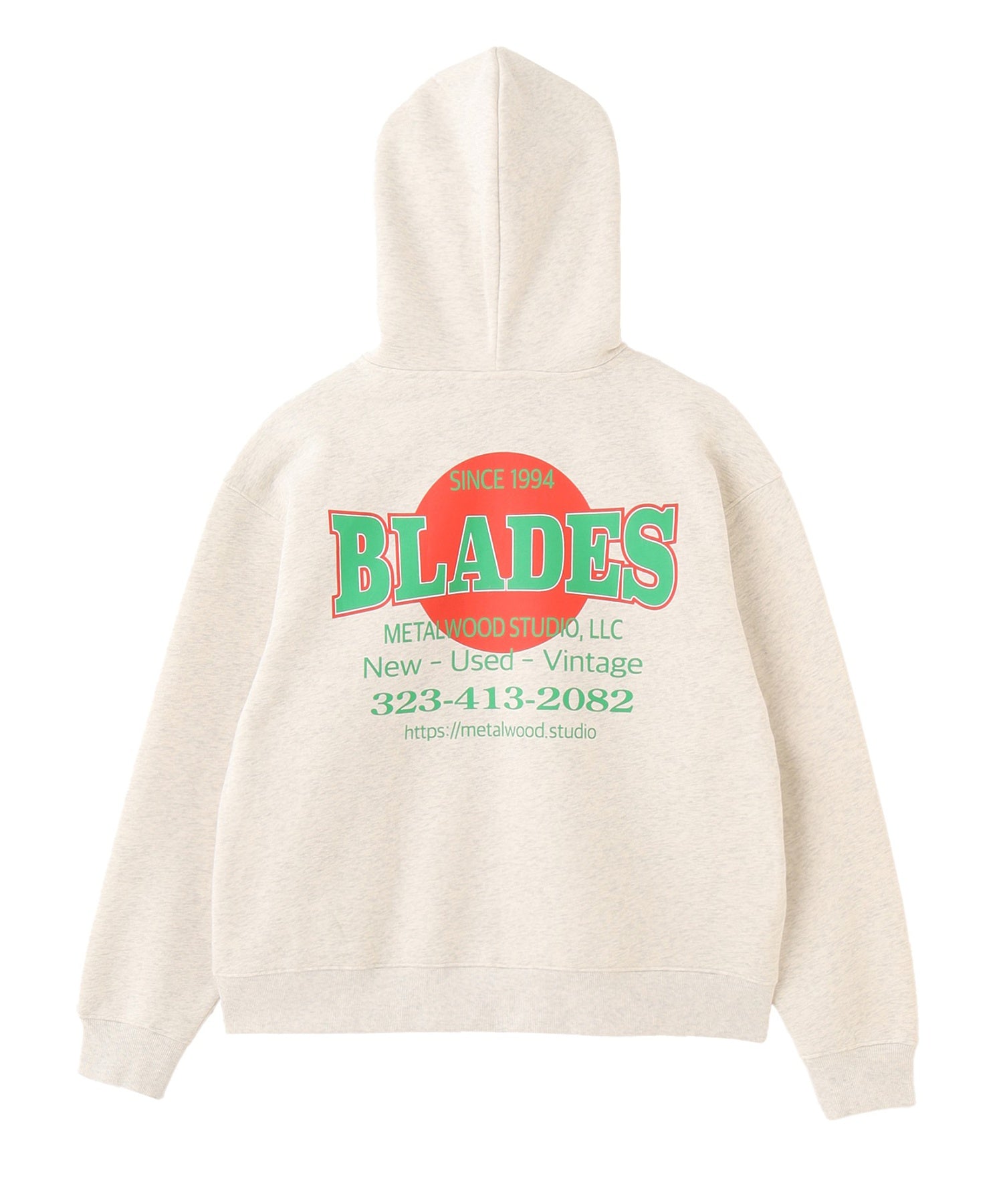 METALWOOD/メタルウッド スタジオ/BLADES GYM ZIP HOODED SWEATSHIRT MWS25-06-106