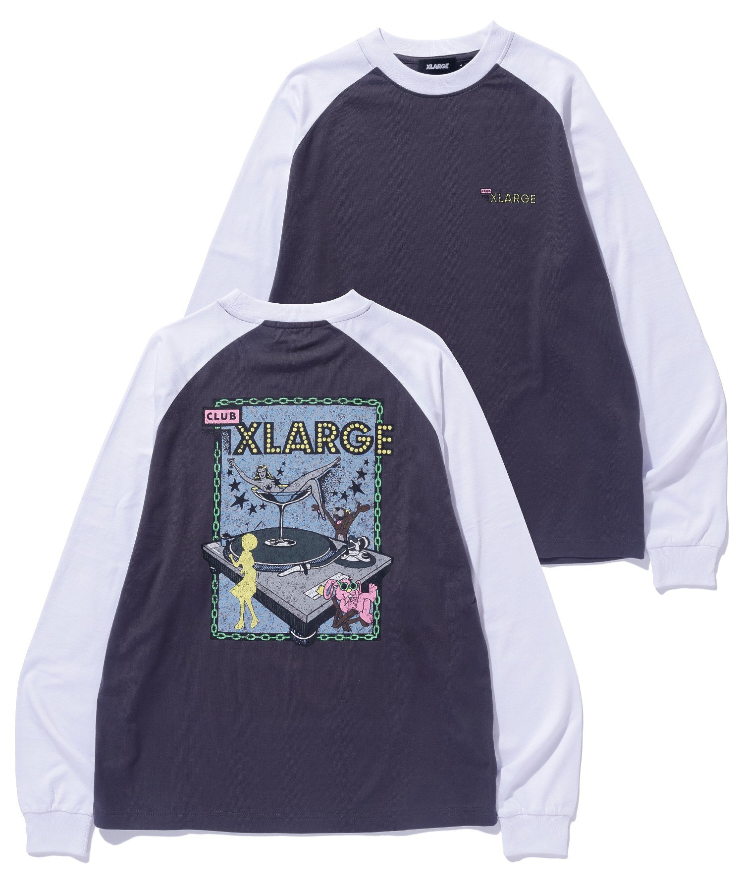 XLARGE CLUB RAGLAN L/S TEE