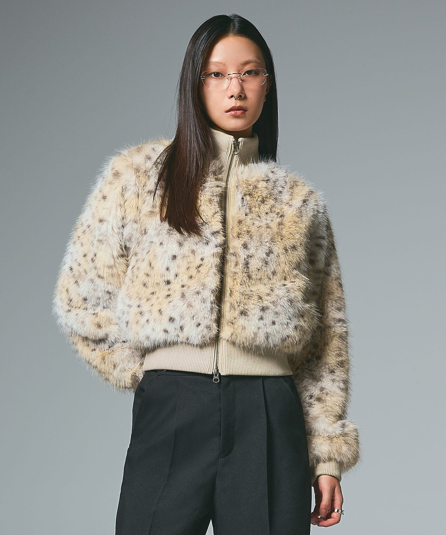FAUX FUR COMPACT JACKET