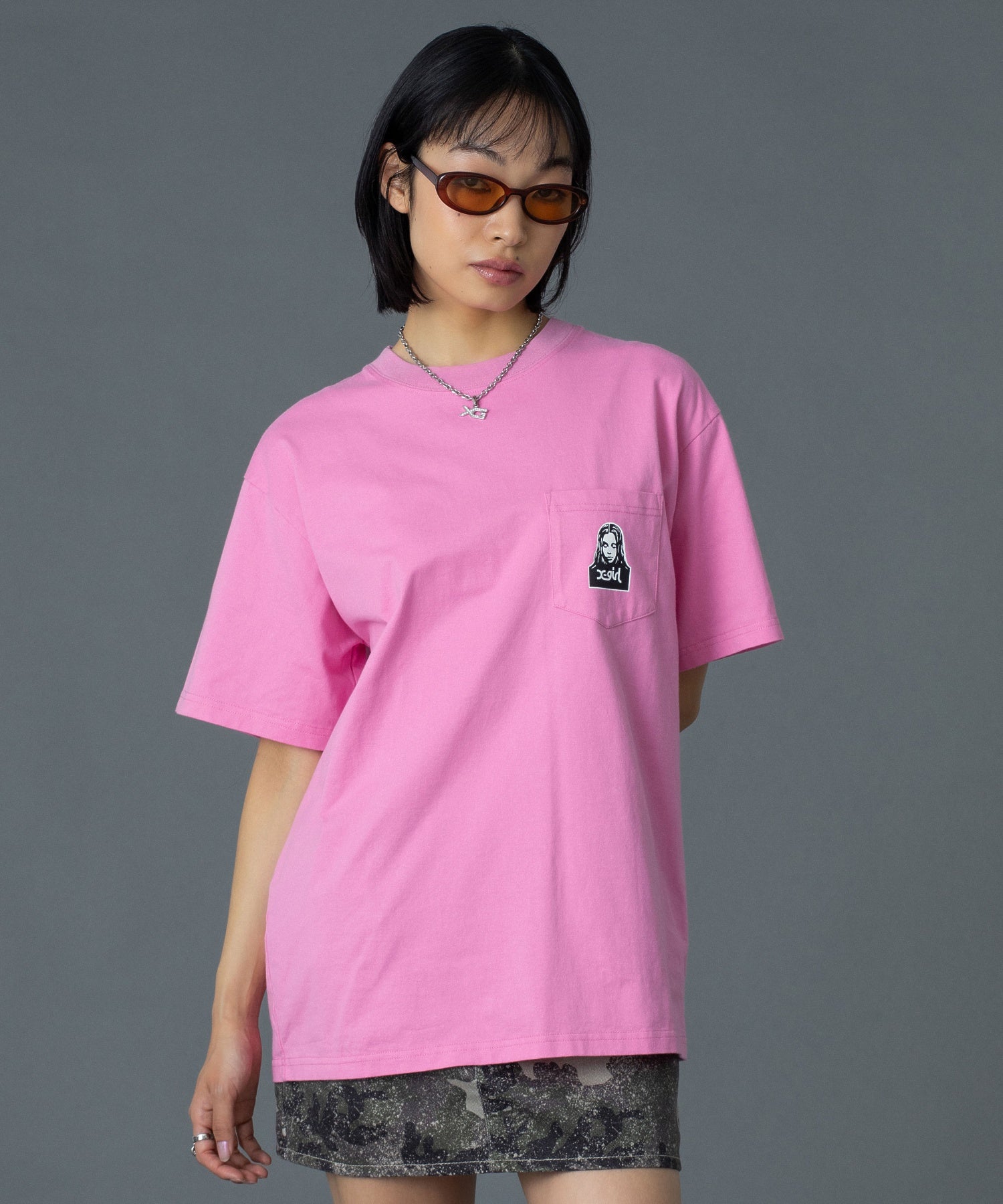 FACE AND WORDS POCKET S/S TEE