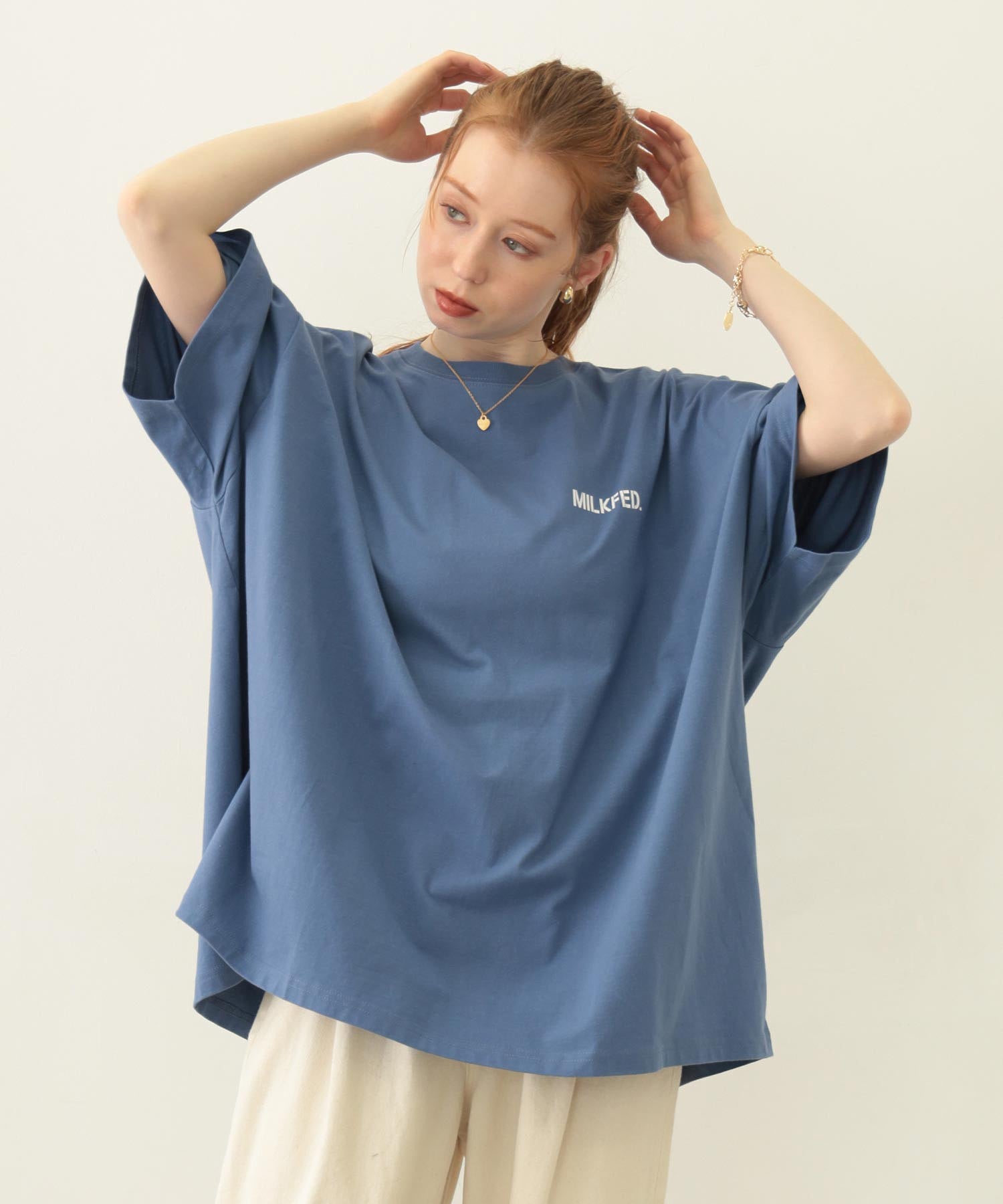 MILKFED. AT HEAVEN27 SUPER BIG S/S TOP