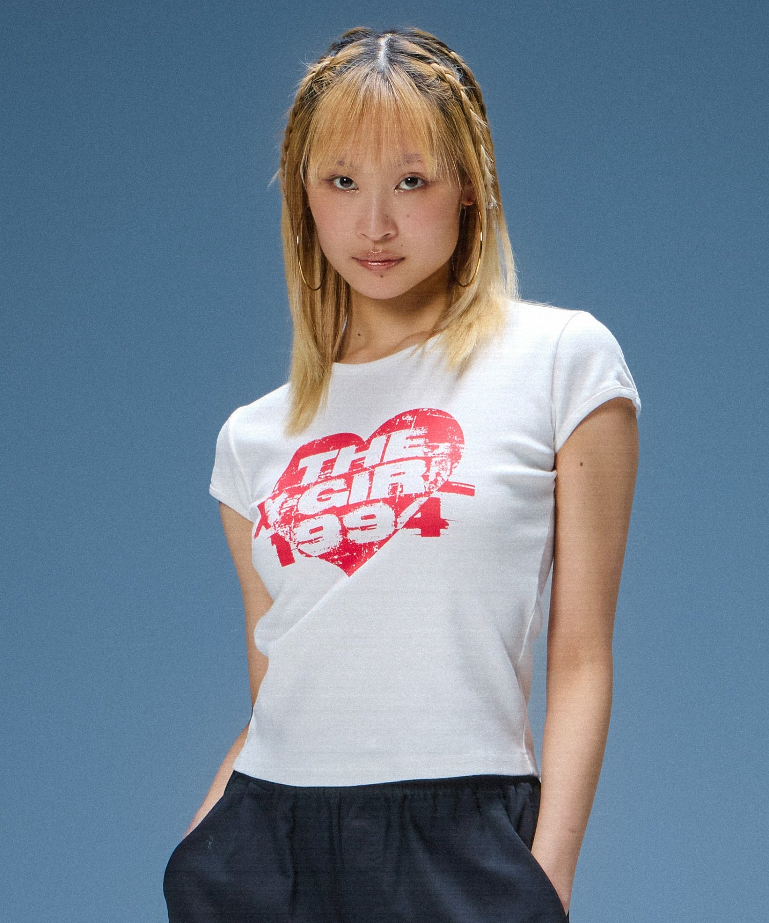 GRUNGE HEART S/S BABY TEE