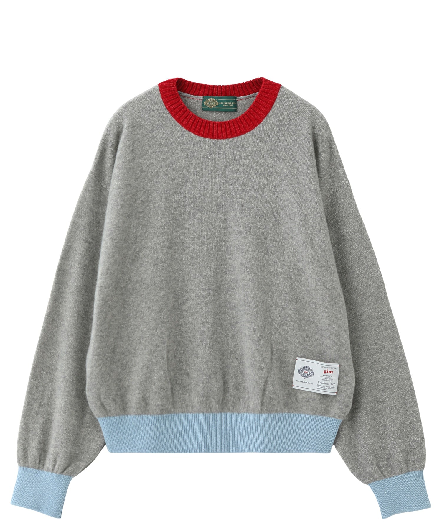 gimcontext/ジム コンテキスト/Color Blocked Cashmere Crew Neck 25505240